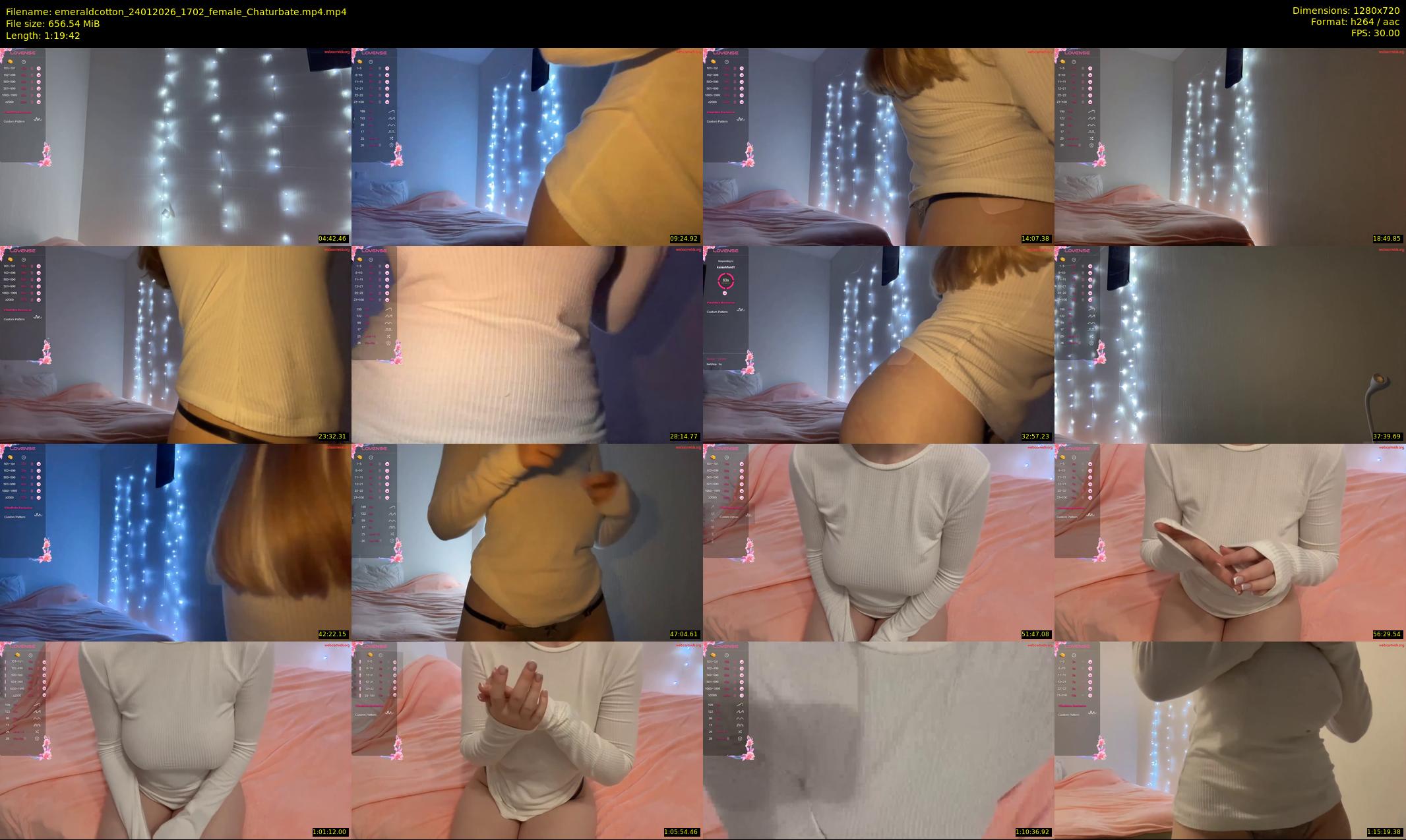 emeraldcotton — 80 minute Chaturbate female cam show recording, 720p, Jan 24, 2026