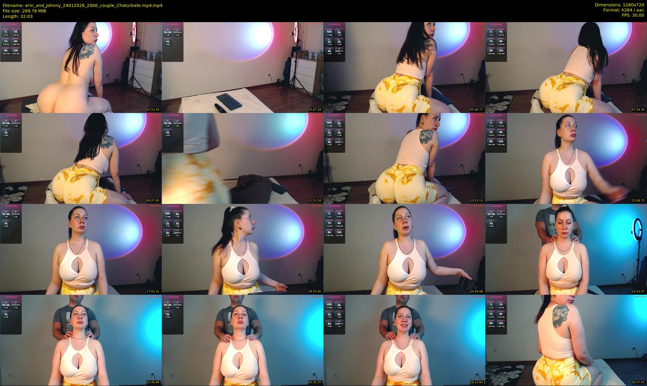 erin_and_johnny — 33 minute Chaturbate couple cam show recording, 720p, Jan 24, 2026