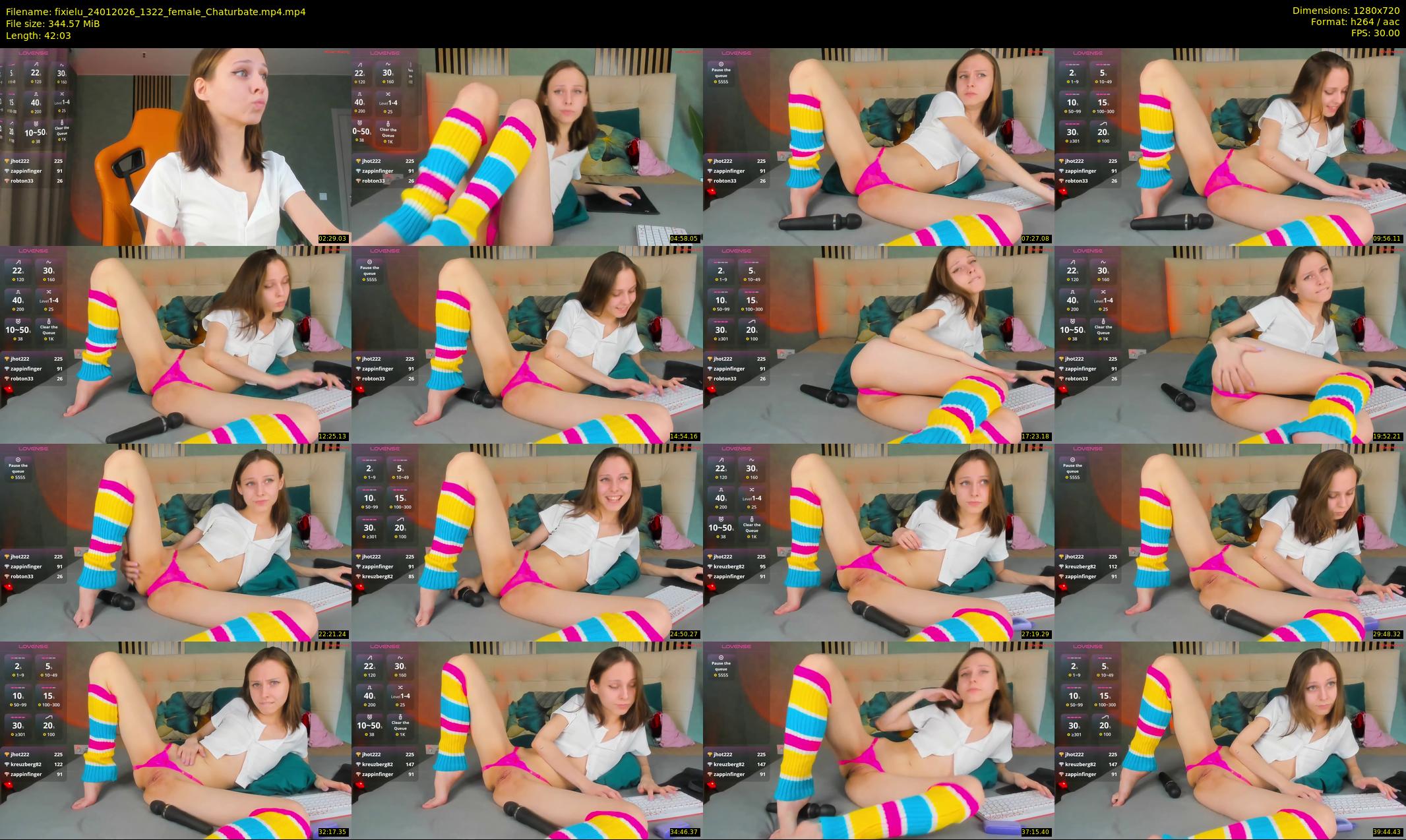 fixielu — 43 minute Chaturbate female cam show recording, 720p, Jan 24, 2026
