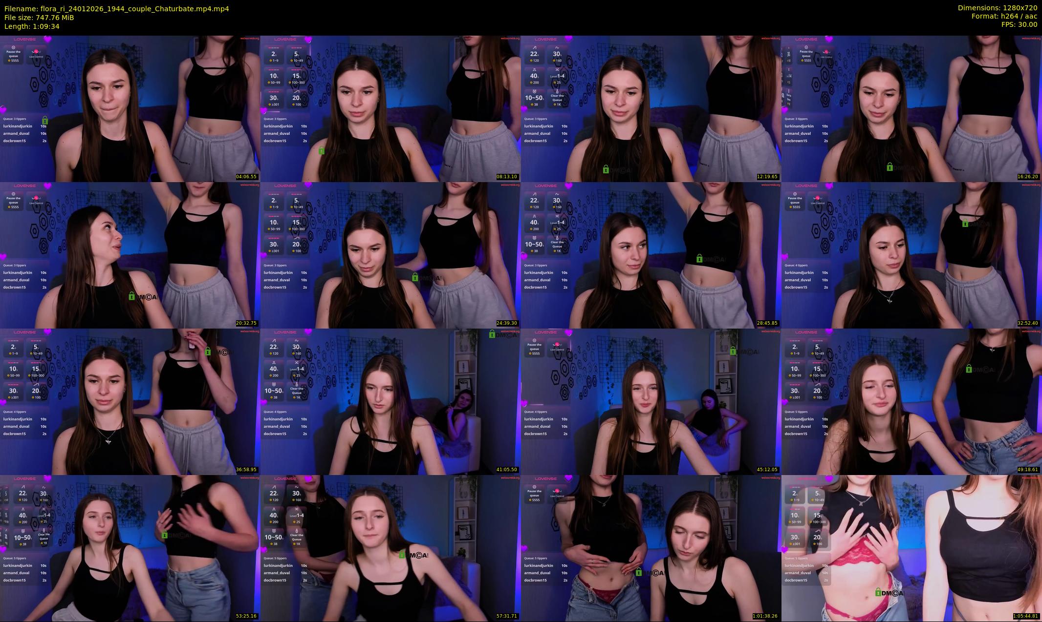 flora_ri — 70 minute Chaturbate female cam show recording, 720p, Jan 24, 2026