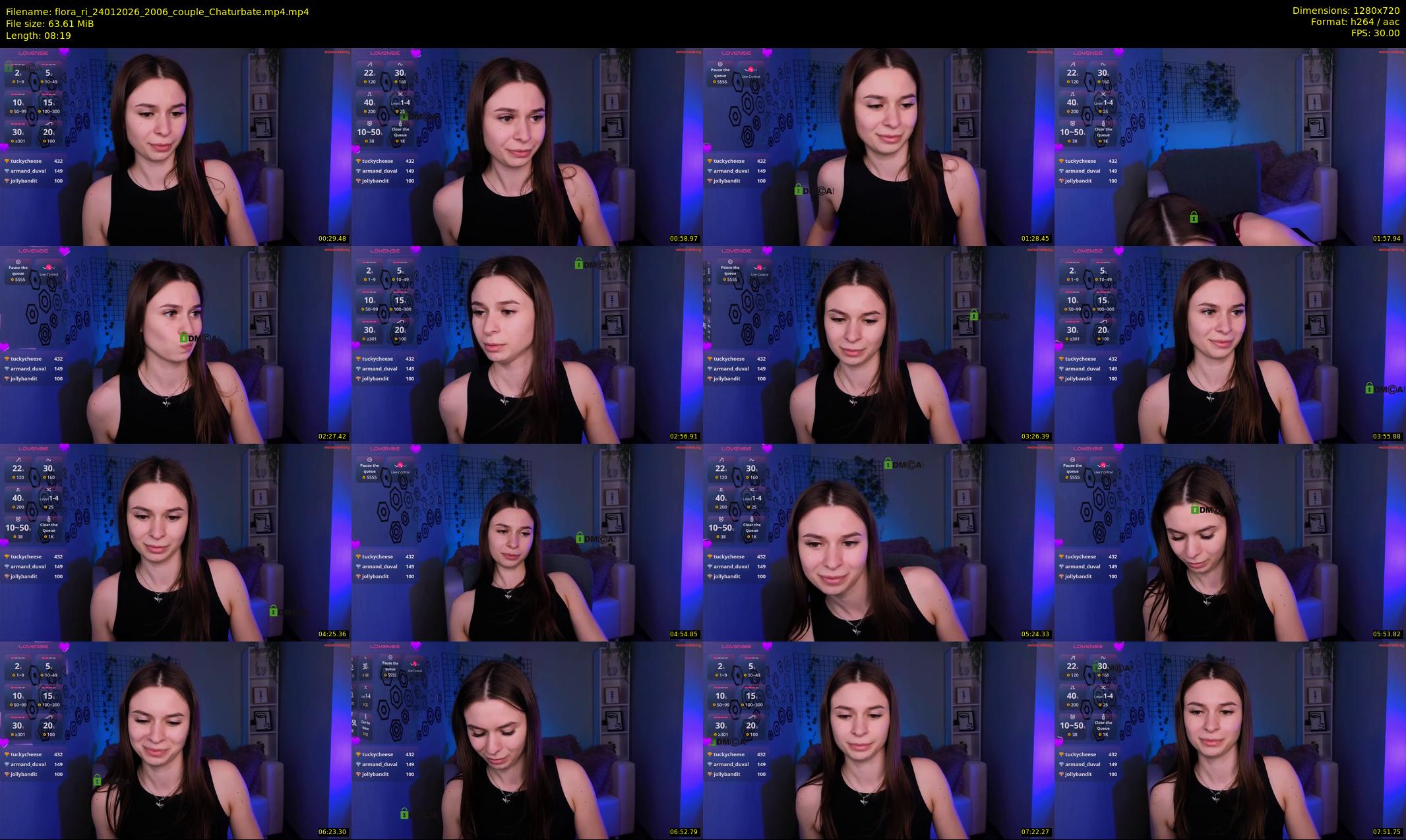 flora_ri — 9 minute Chaturbate female cam show recording, 720p, Jan 24, 2026