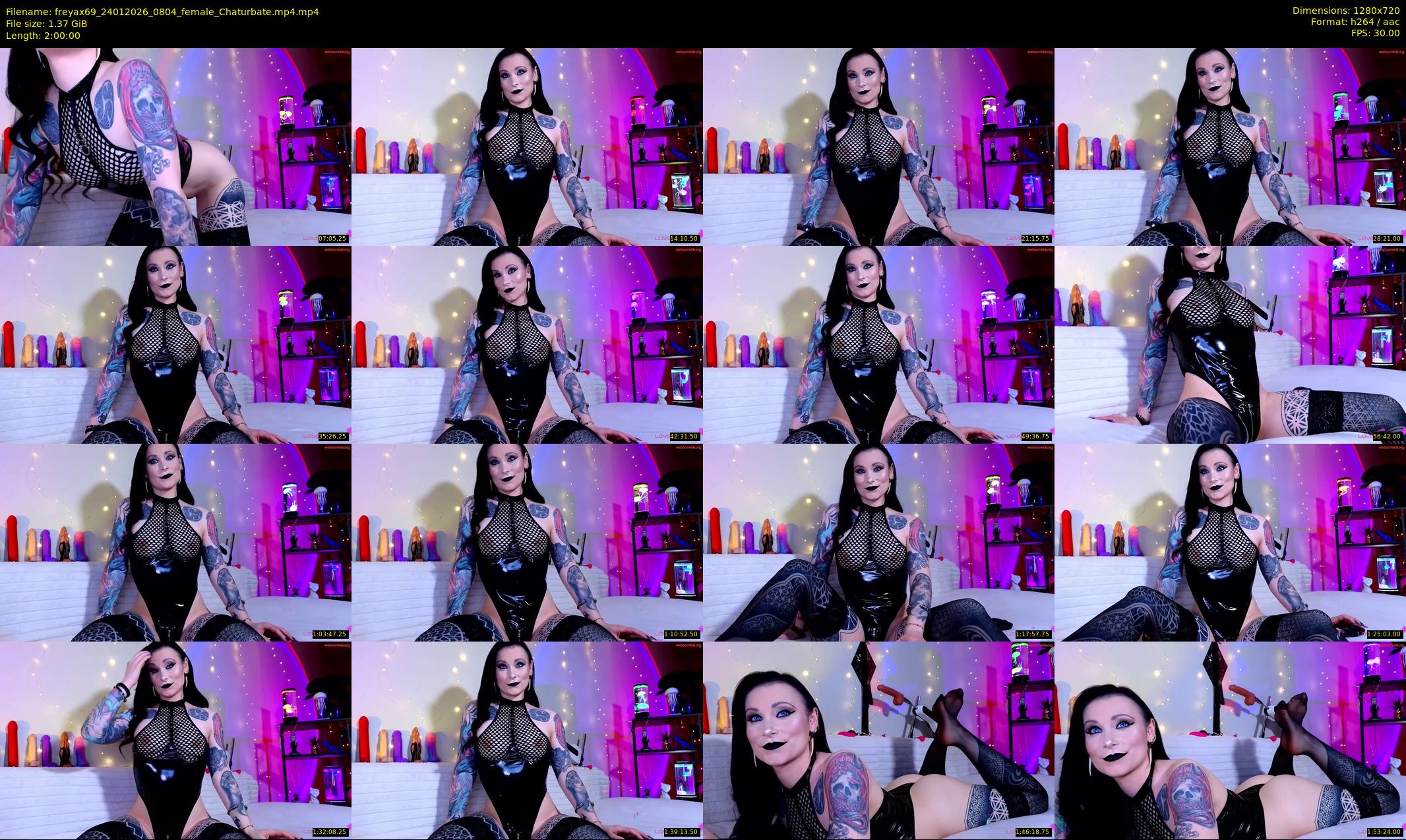 freyax69 — 120 minute Chaturbate female cam show recording, 720p, Jan 24, 2026