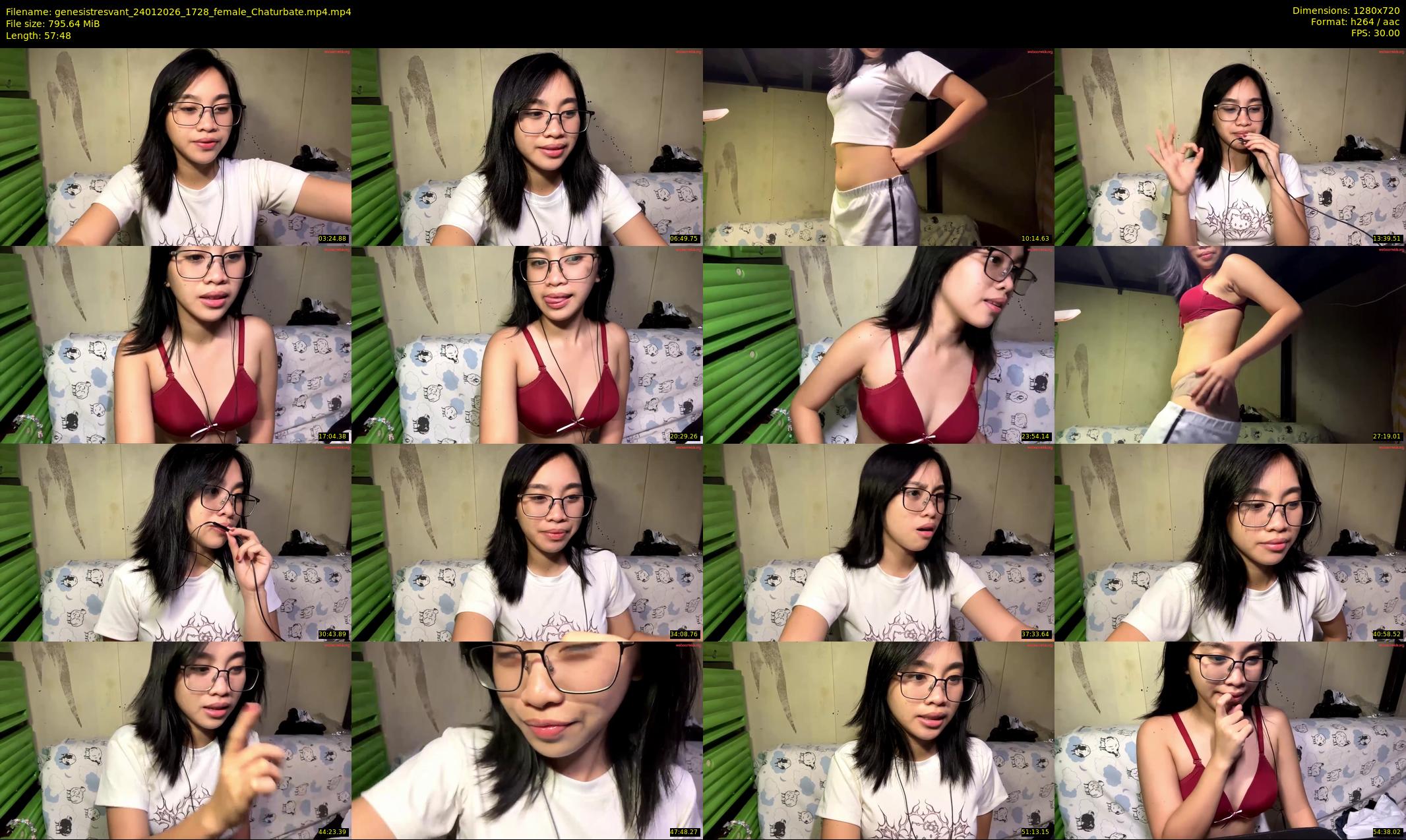 genesistresvant — 58 minute Chaturbate female cam show recording, 720p, Jan 24, 2026