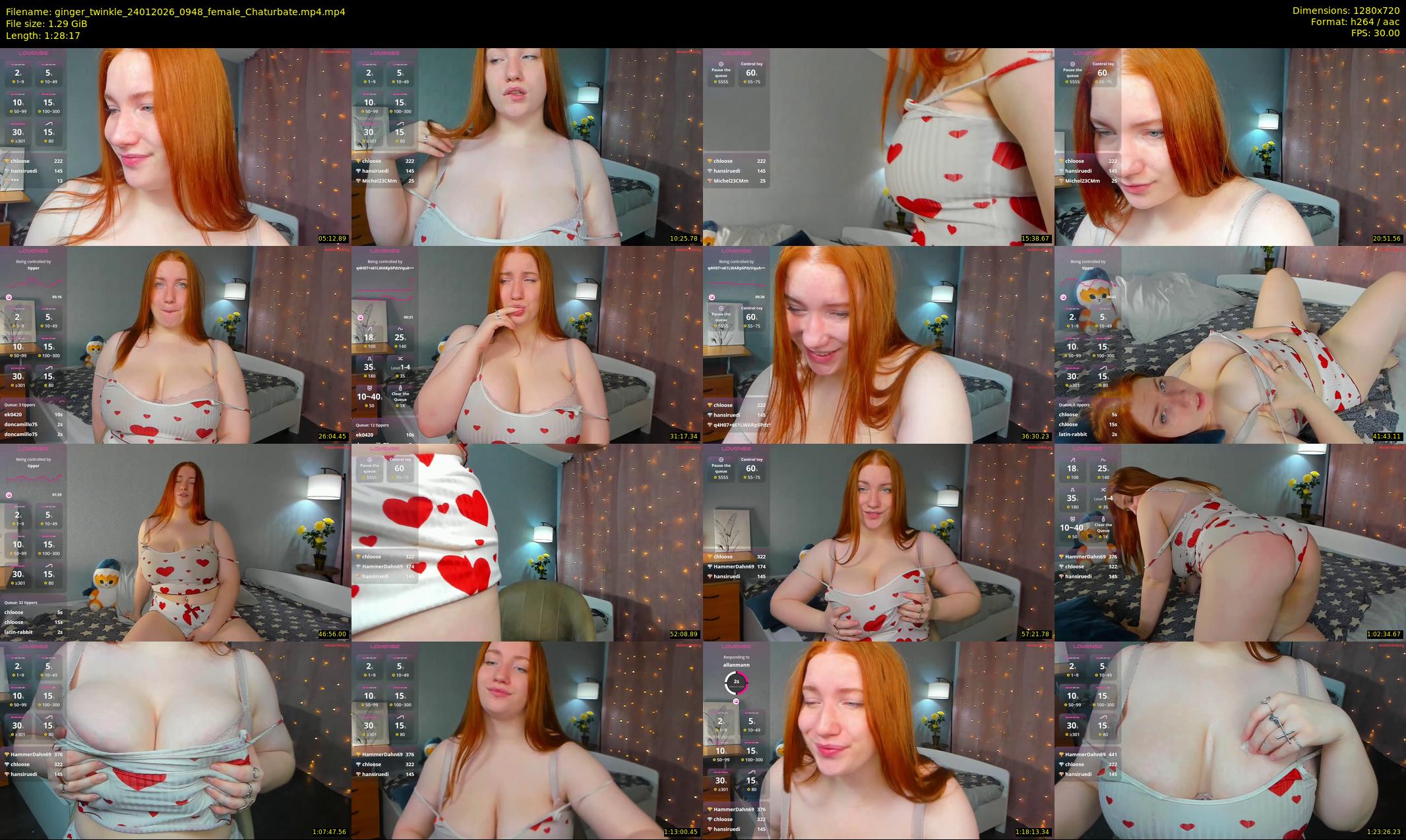 ginger_twinkle — 89 minute Chaturbate female cam show recording, 720p, Jan 24, 2026