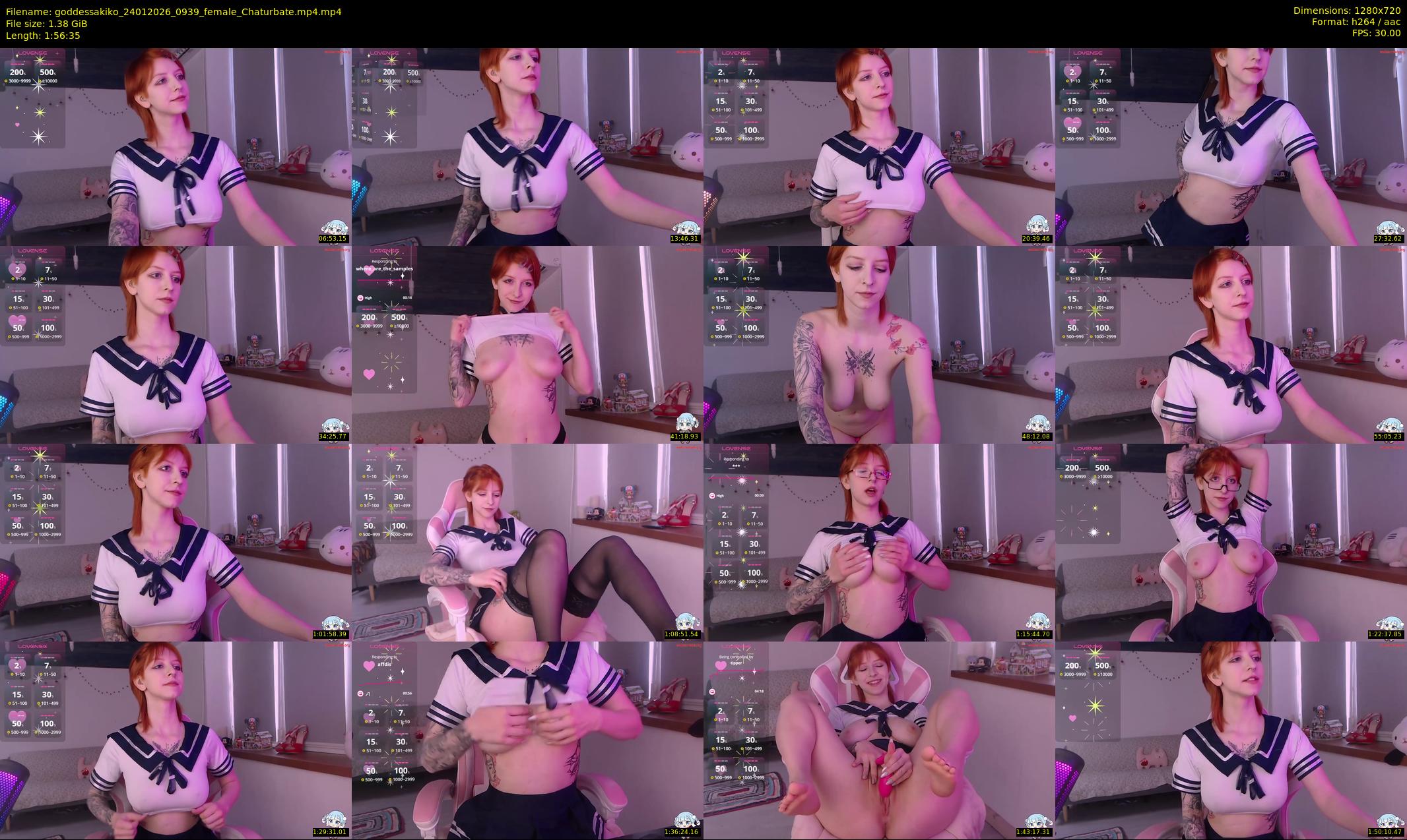 goddessakiko — 117 minute Chaturbate female cam show recording, 720p, Jan 24, 2026
