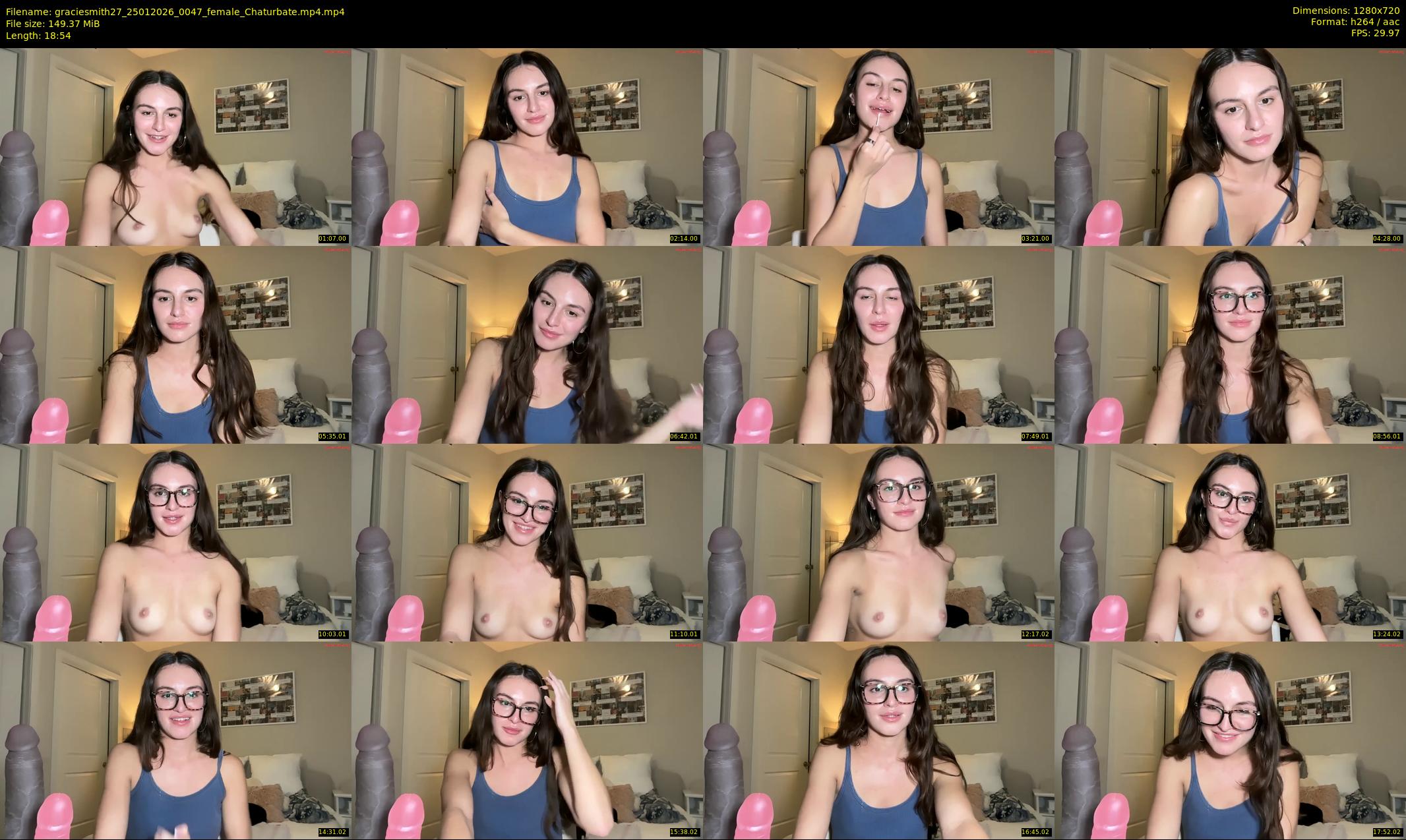 graciesmith27 — 19 minute Chaturbate female cam show recording, 720p, Jan 25, 2026
