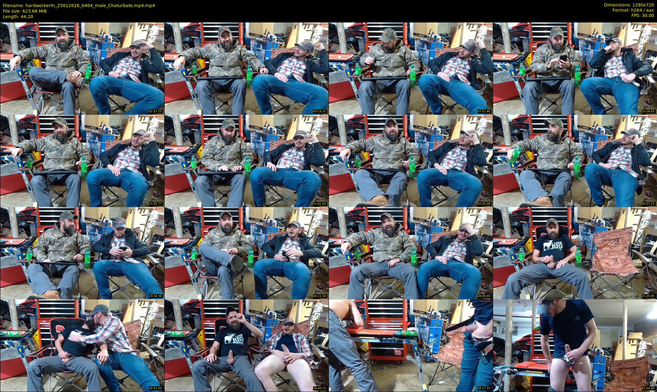 hardworkertn — 45 minute Chaturbate male cam show recording, 720p, Jan 25, 2026