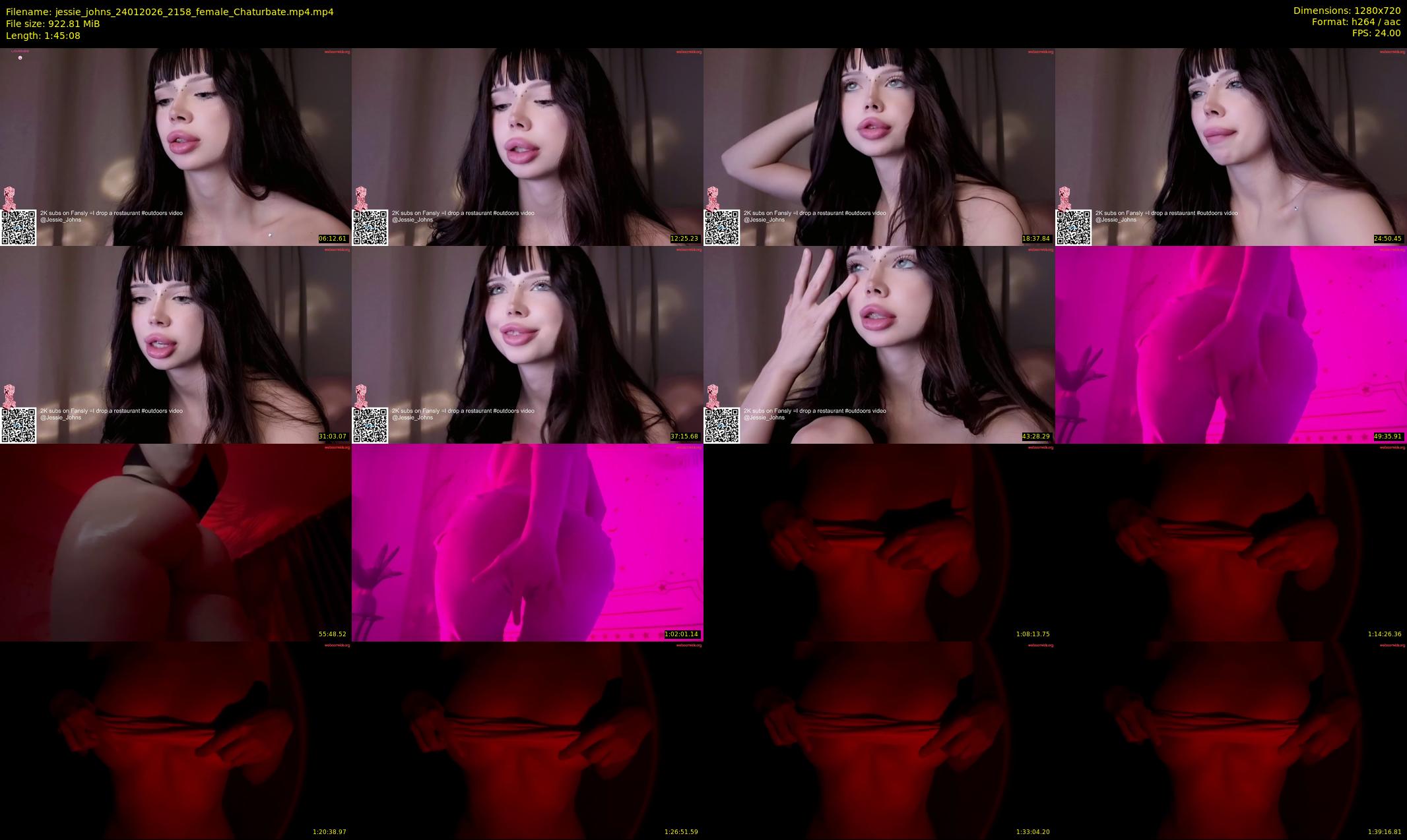 jessie_johns — 106 minute Chaturbate female cam show recording, 720p, Jan 24, 2026