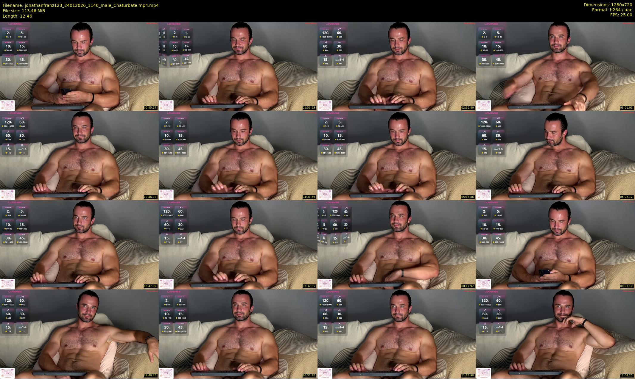 jonathanfranz123 — 13 minute Chaturbate male cam show recording, 720p, Jan 24, 2026