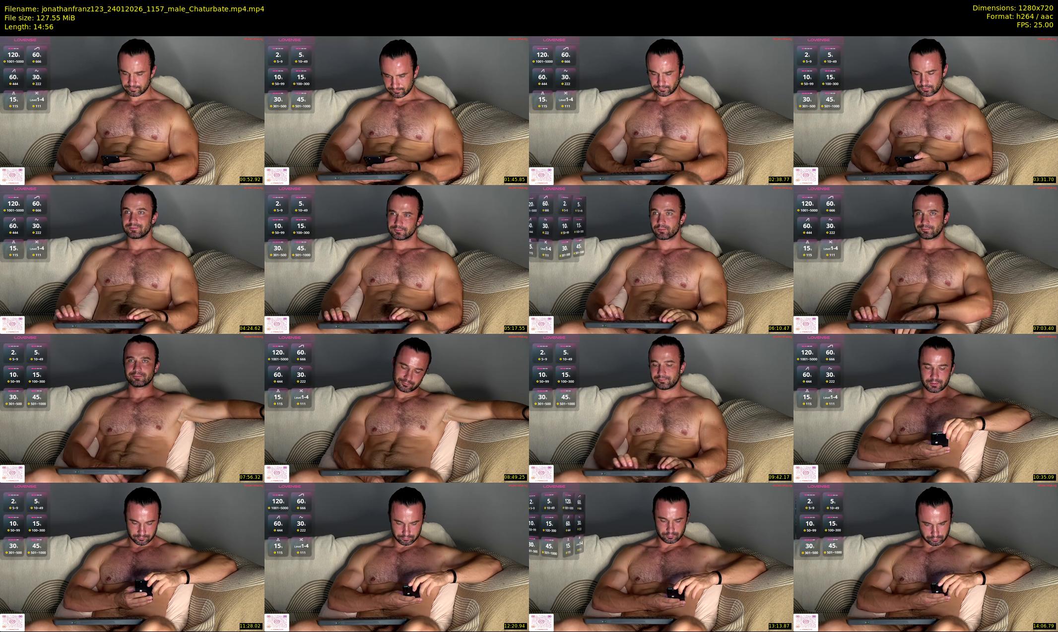 jonathanfranz123 — 15 minute Chaturbate male cam show recording, 720p, Jan 24, 2026