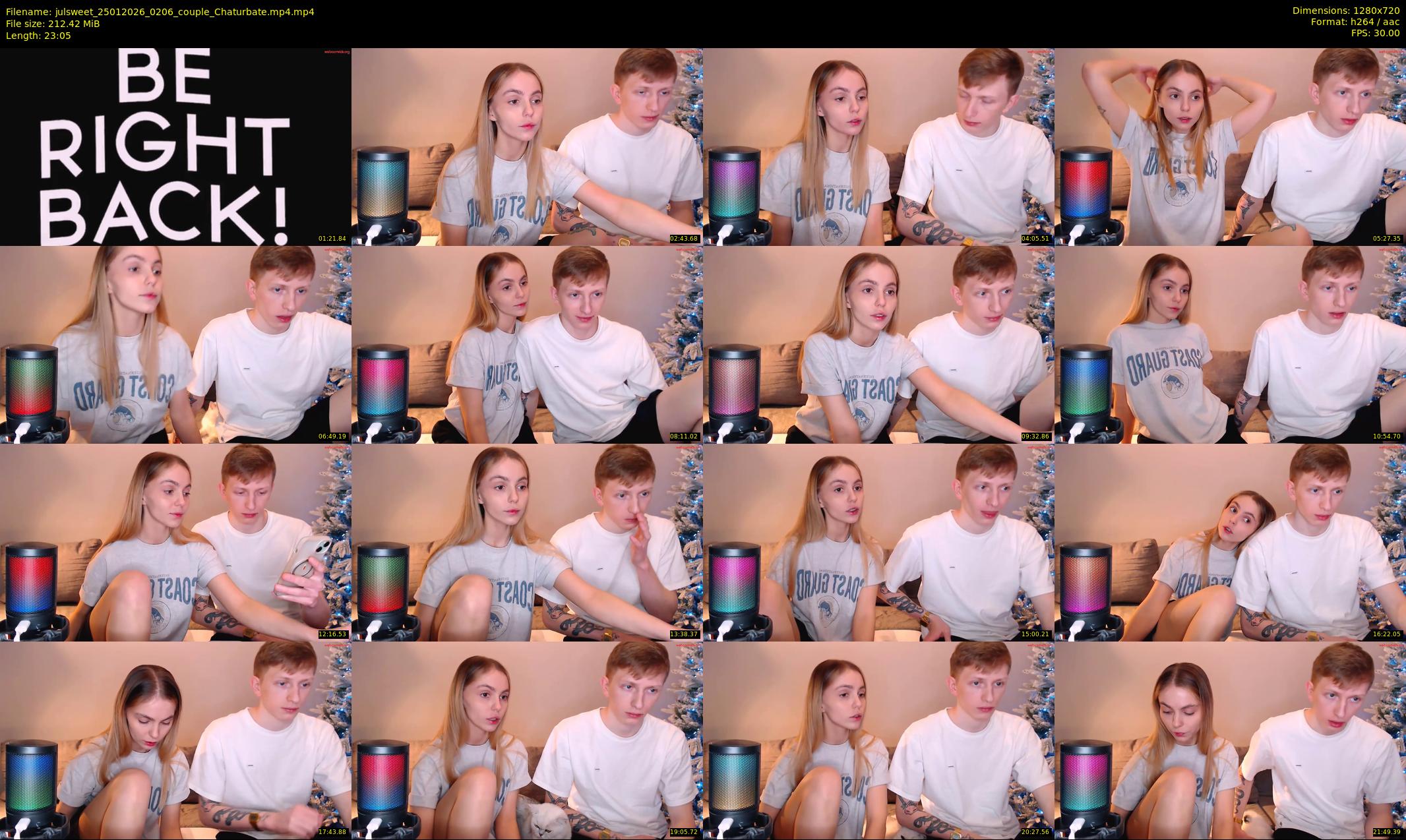 julsweet — 24 minute Chaturbate male cam show recording, 720p, Jan 25, 2026