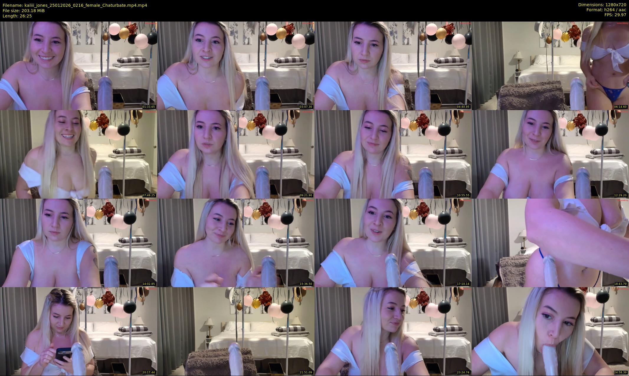 kaliii_jones — 27 minute Chaturbate female cam show recording, 720p, Jan 25, 2026