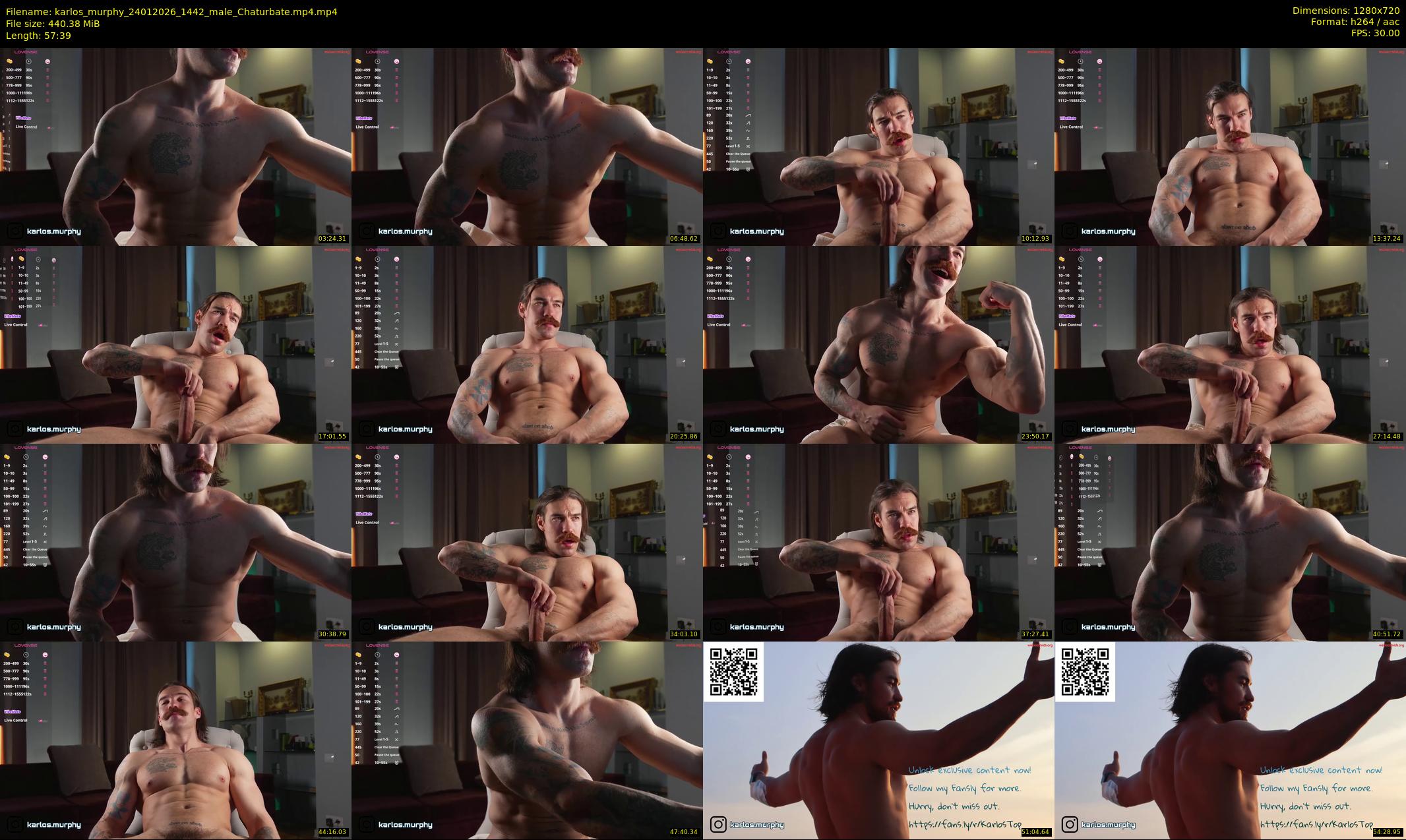 karlos_murphy — 58 minute Chaturbate male cam show recording, 720p, Jan 24, 2026