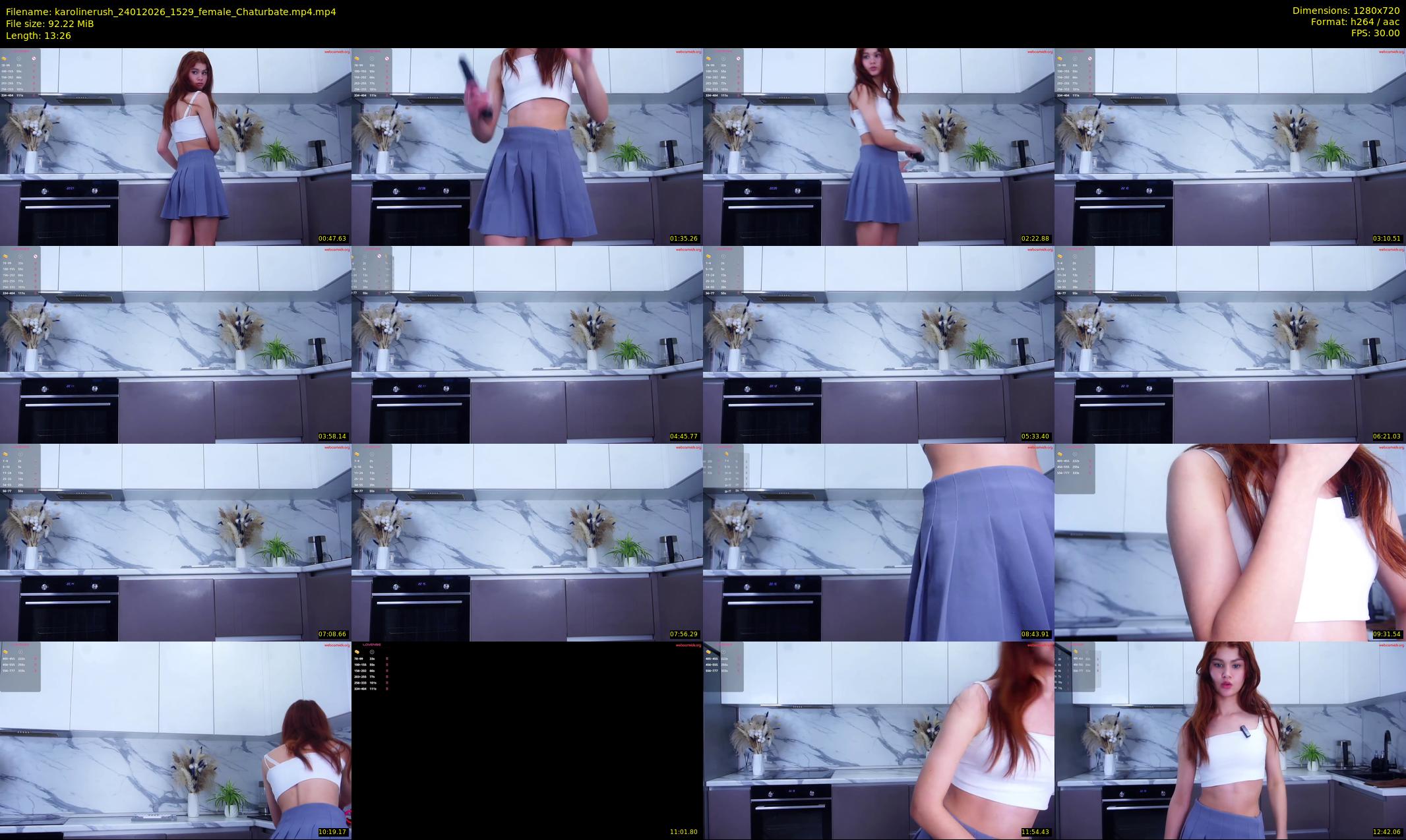 karolinerush — 14 minute Chaturbate female cam show recording, 720p, Jan 24, 2026