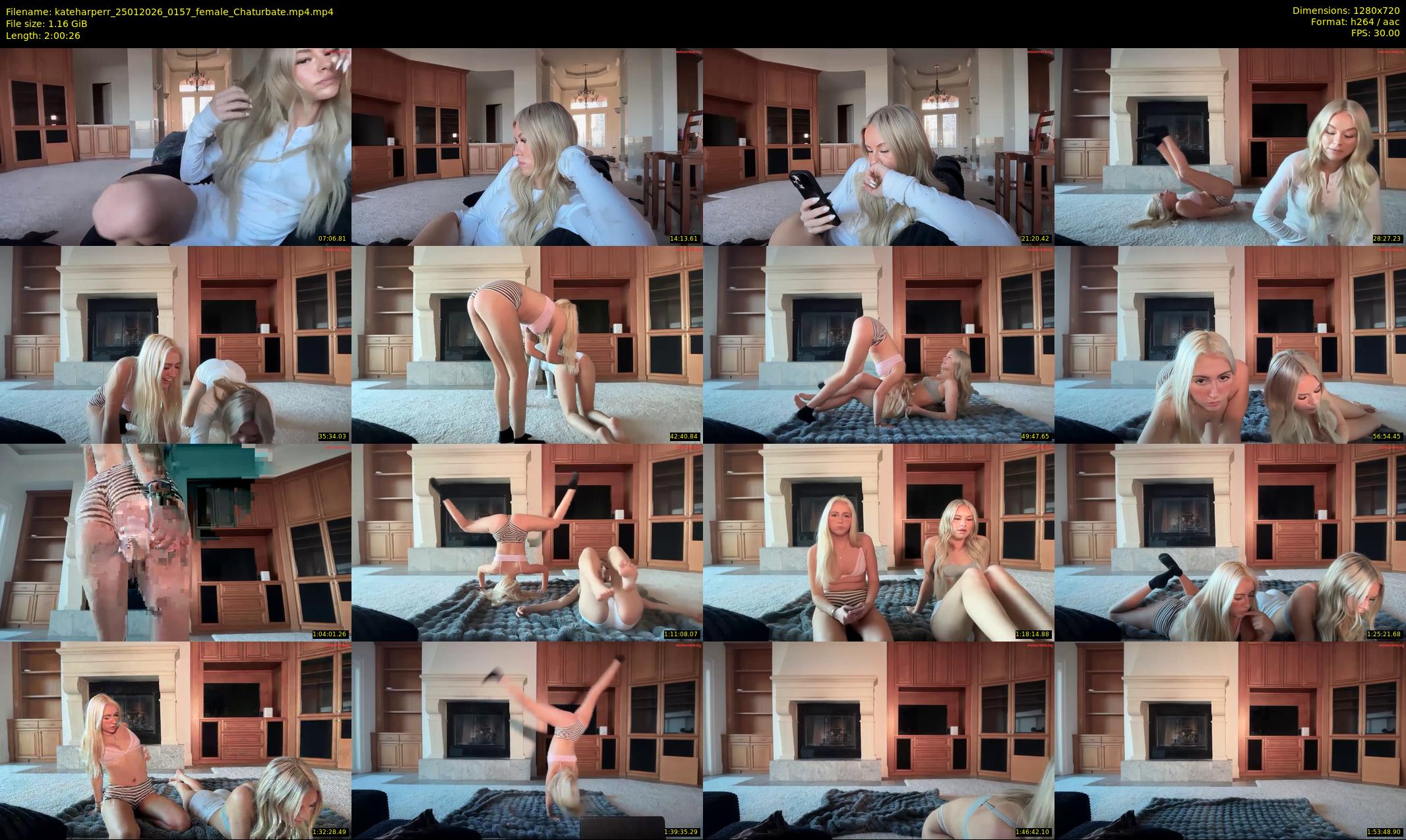 kateharperr — 121 minute Chaturbate female cam show recording, 720p, Jan 25, 2026