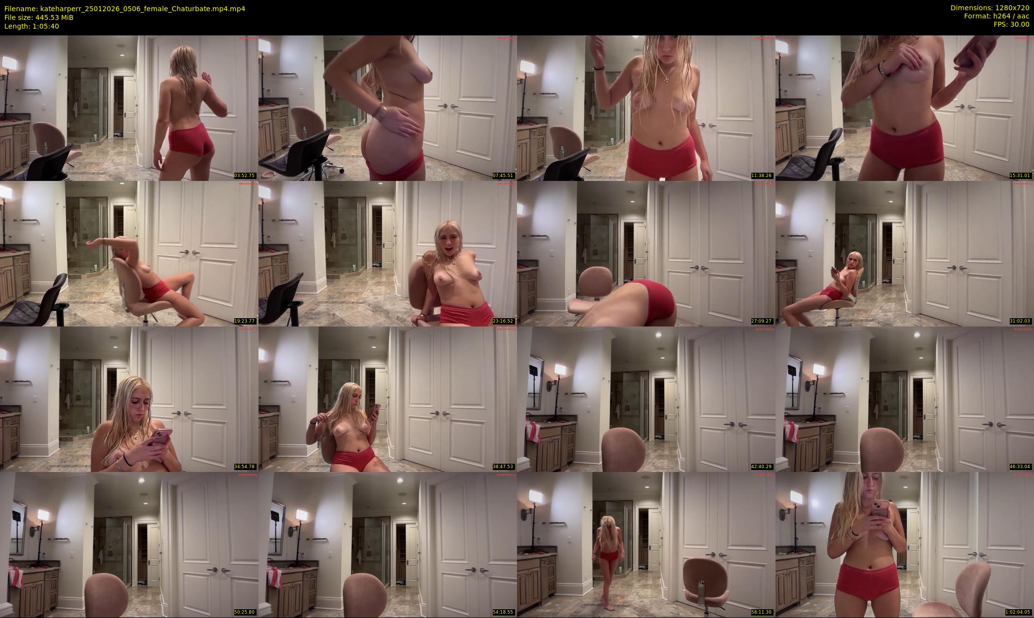 kateharperr — 66 minute Chaturbate female cam show recording, 720p, Jan 25, 2026