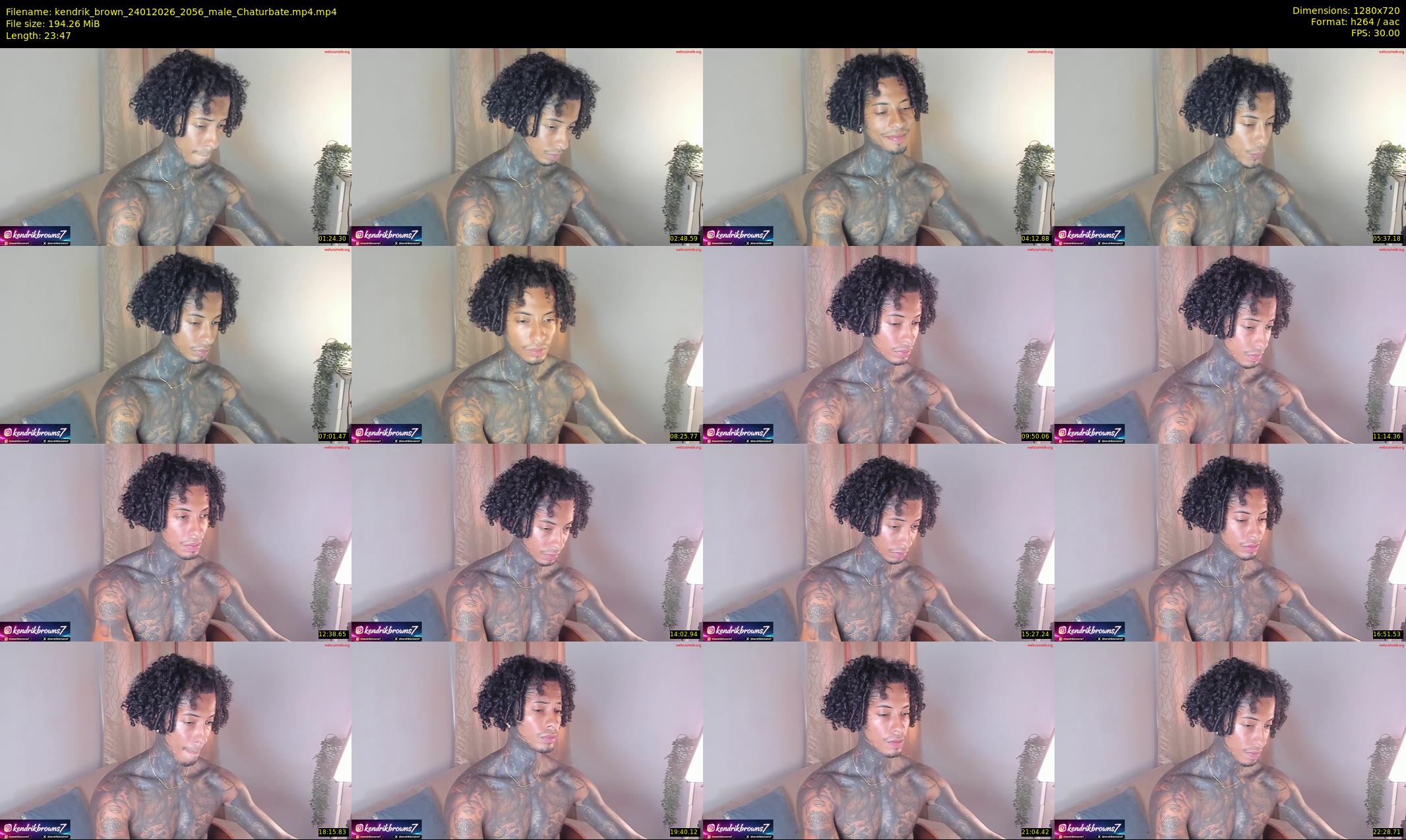 kendrik_brown — 24 minute Chaturbate male cam show recording, 720p, Jan 24, 2026