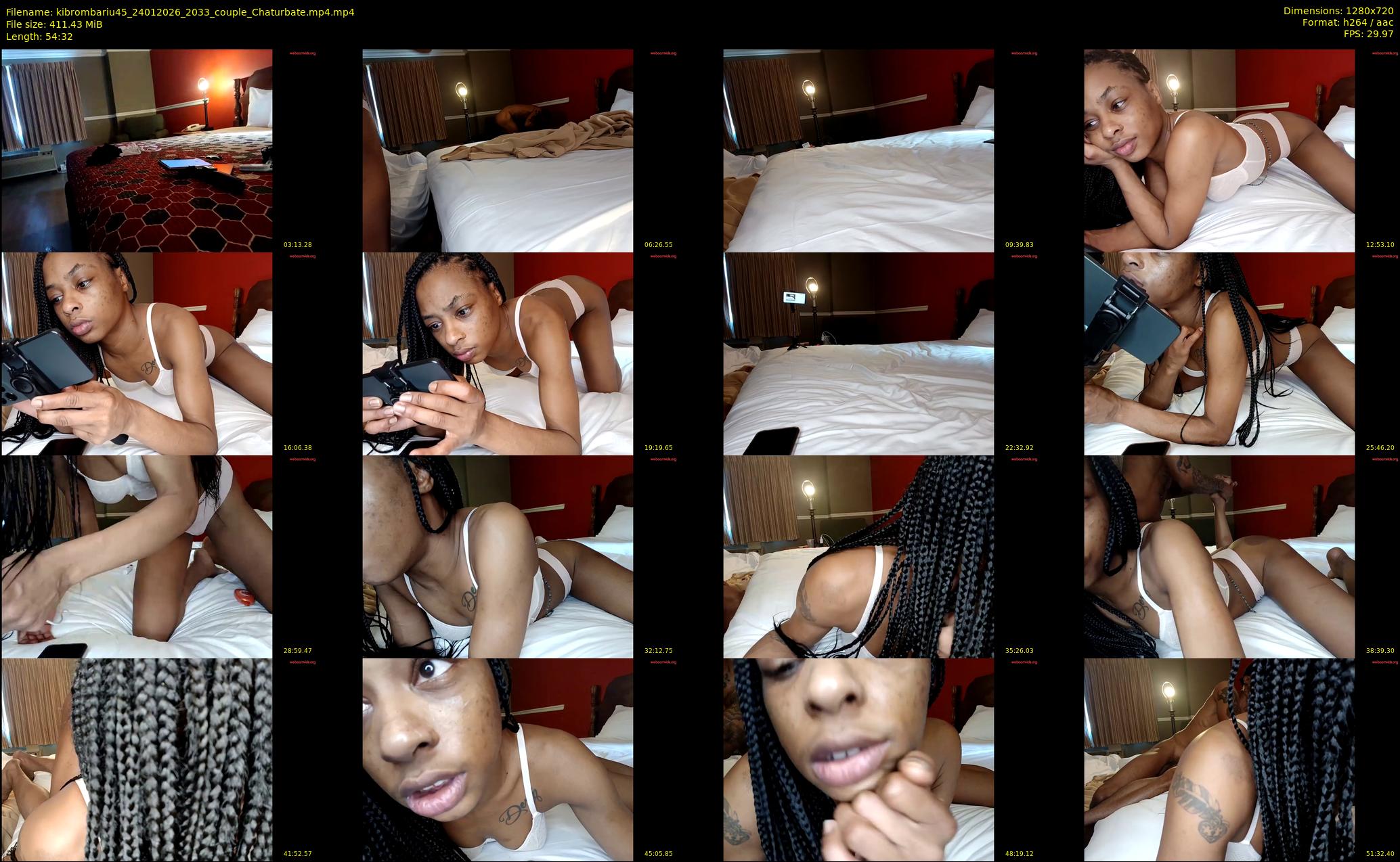 kibrombariu45 — 55 minute Chaturbate couple cam show recording, 720p, Jan 24, 2026