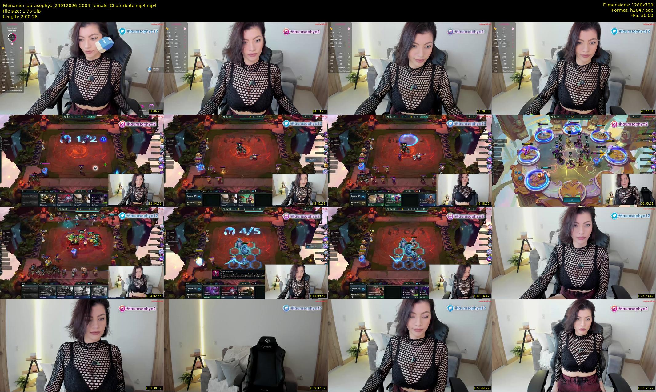 laurasophya — 121 minute Chaturbate female cam show recording, 720p, Jan 24, 2026