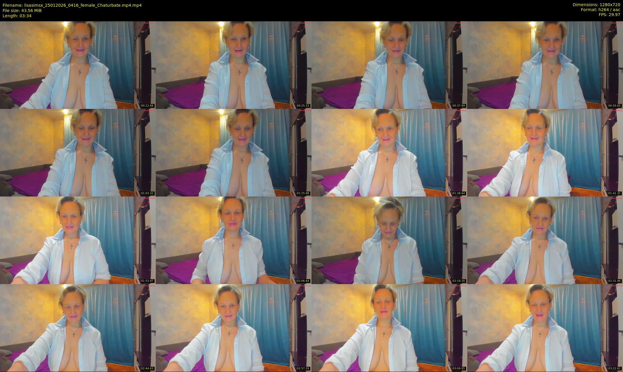 lisasimsx — 4 minute Chaturbate female cam show recording, 720p, Jan 25, 2026