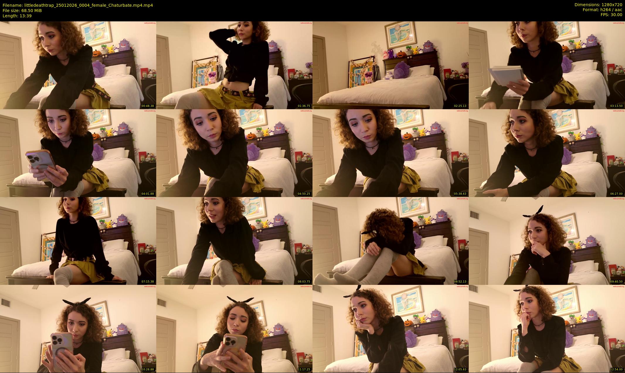 littledeathtrap — 14 minute Chaturbate female cam show recording, 720p, Jan 25, 2026