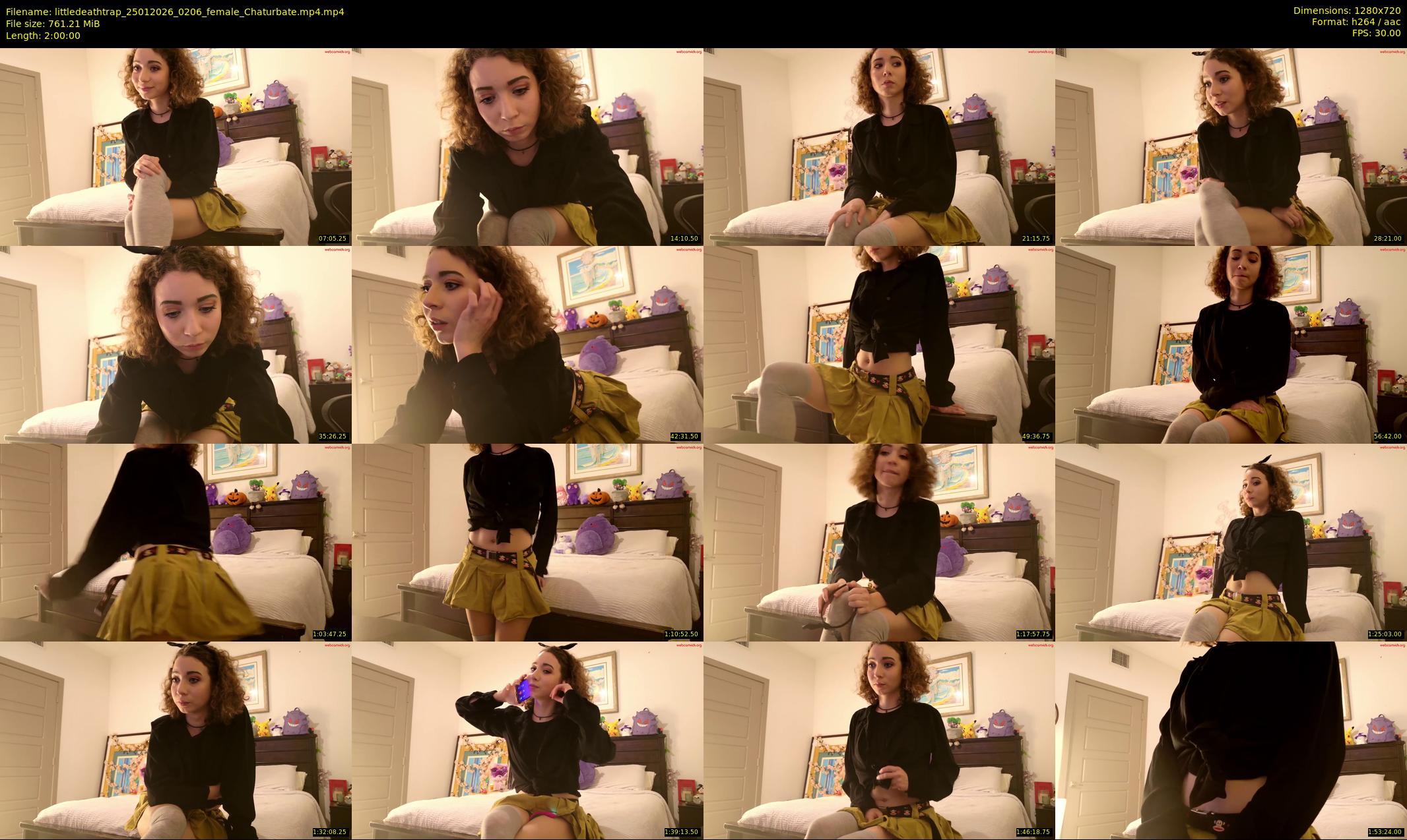 littledeathtrap — 120 minute Chaturbate female cam show recording, 720p, Jan 25, 2026