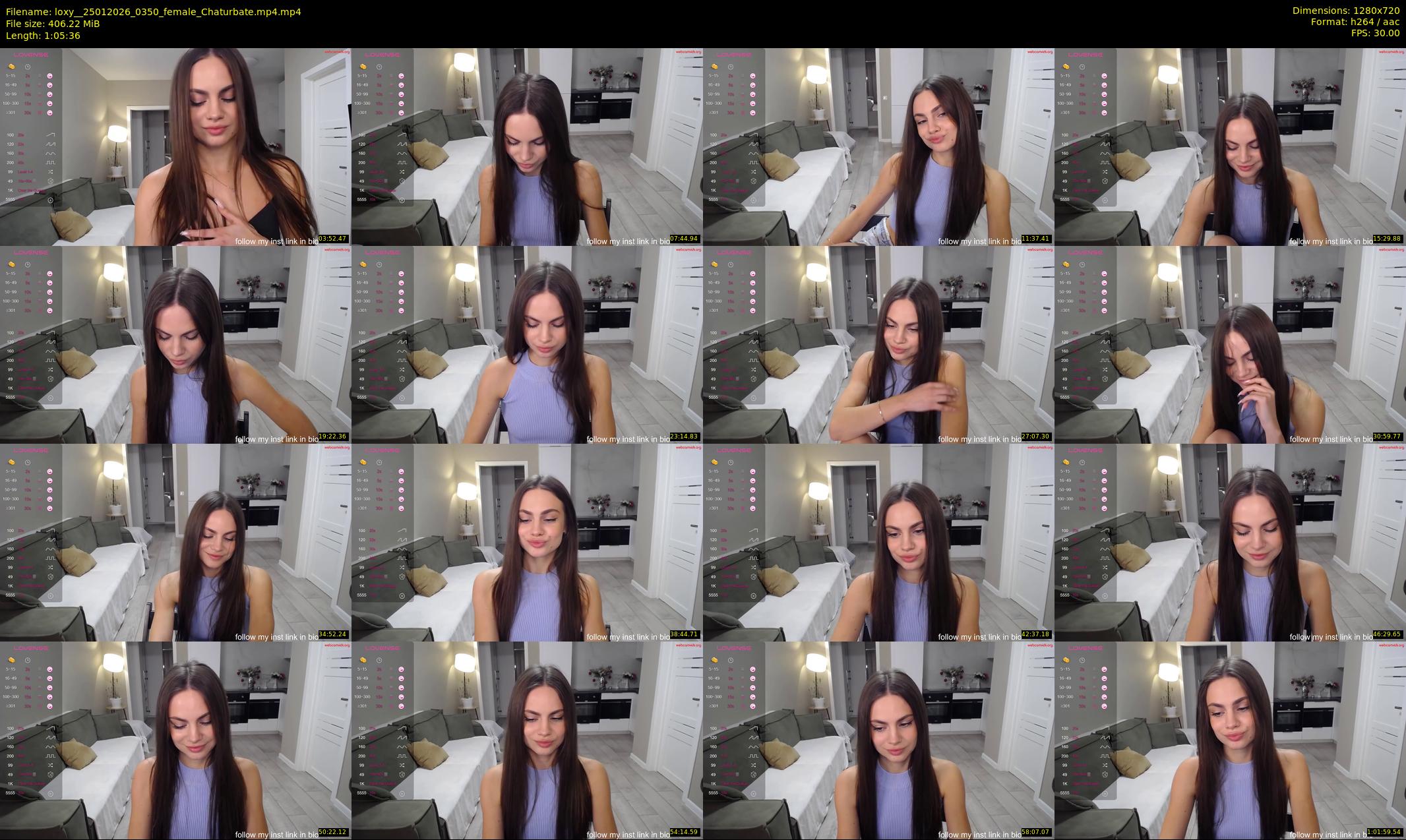 loxy_ — 66 minute Chaturbate female cam show recording, 720p, Jan 25, 2026