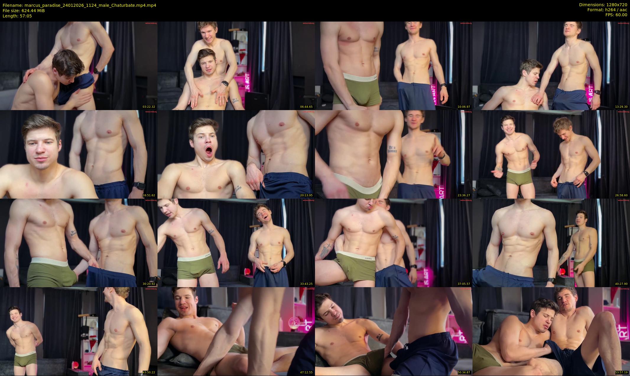 marcus_paradise — 58 minute Chaturbate male cam show recording, 720p, Jan 24, 2026