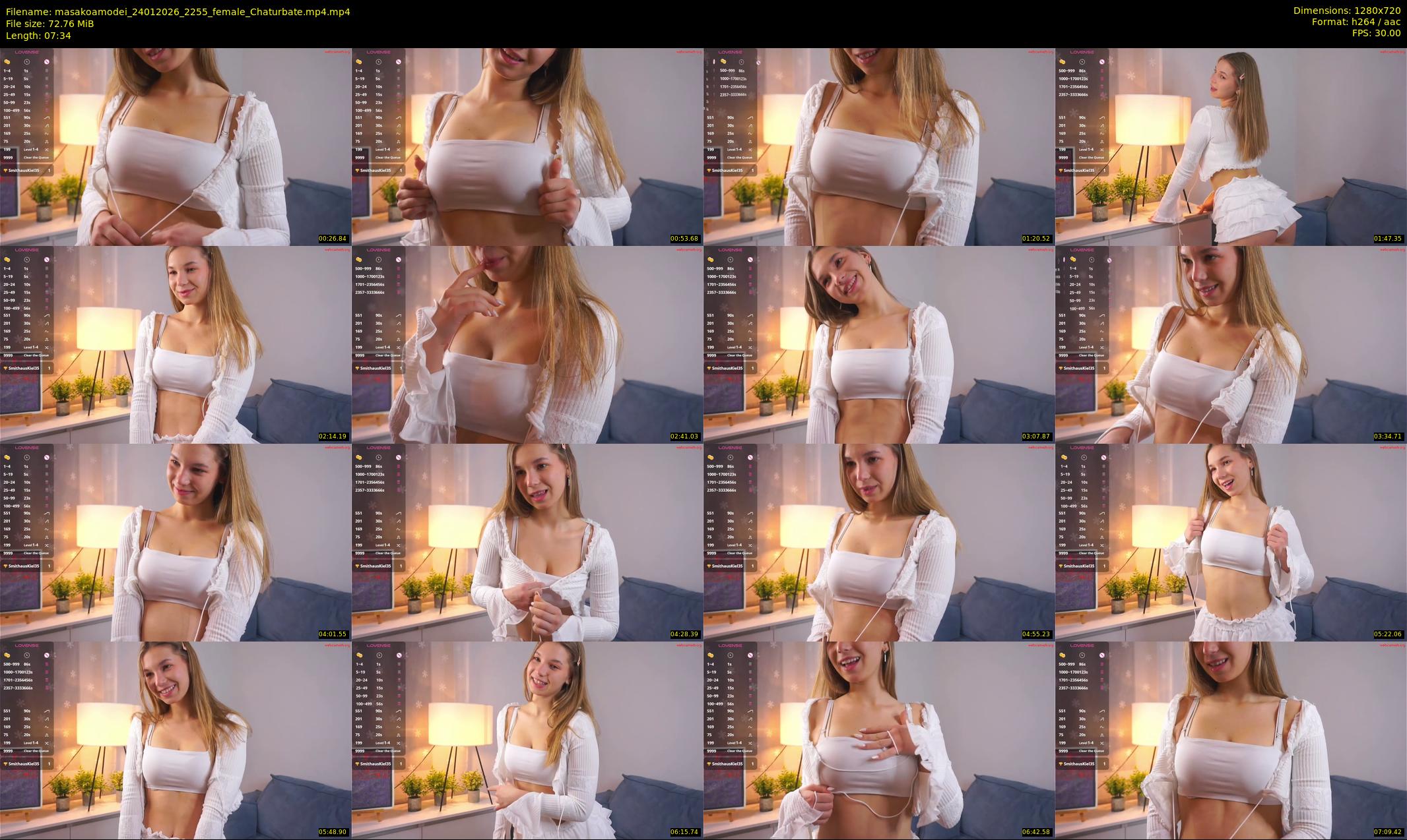 masakoamodei — 8 minute Chaturbate female cam show recording, 720p, Jan 24, 2026