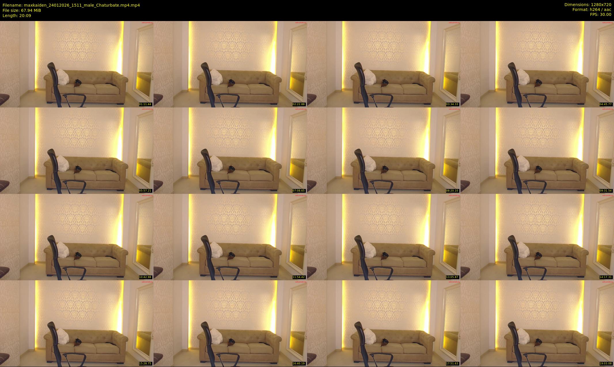 maxkaiden — 21 minute Chaturbate male cam show recording, 720p, Jan 24, 2026