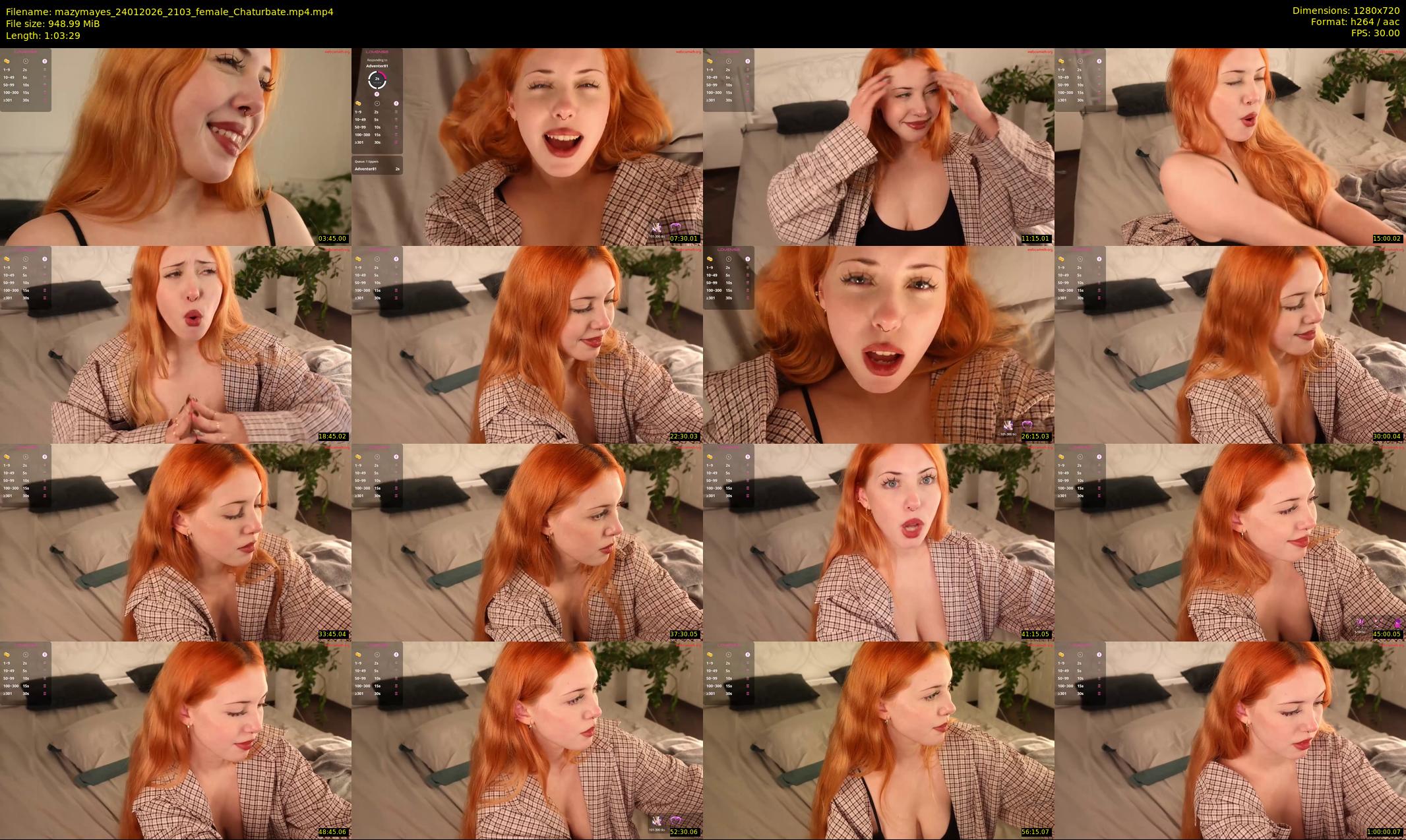 mazymayes — 64 minute Chaturbate female cam show recording, 720p, Jan 24, 2026