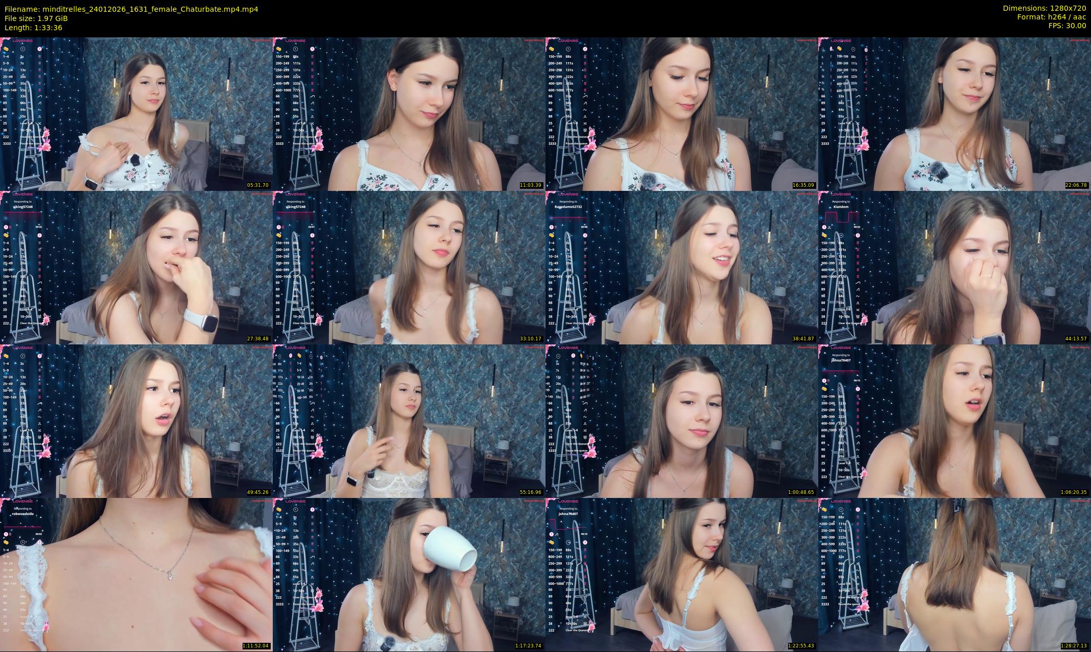 minditrelles — 94 minute Chaturbate female cam show recording, 720p, Jan 24, 2026