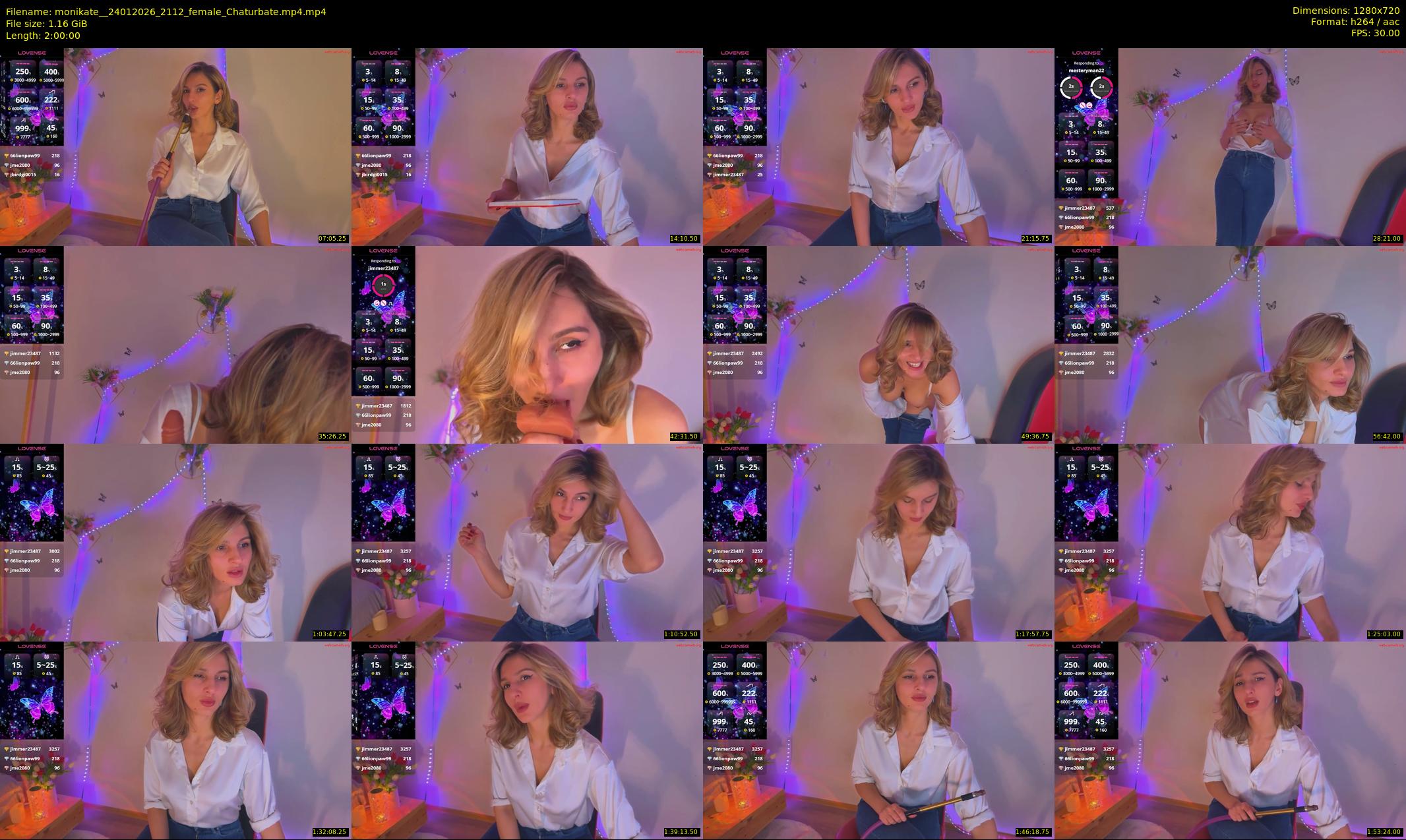 monikate_ — 120 minute Chaturbate couple cam show recording, 720p, Jan 24, 2026