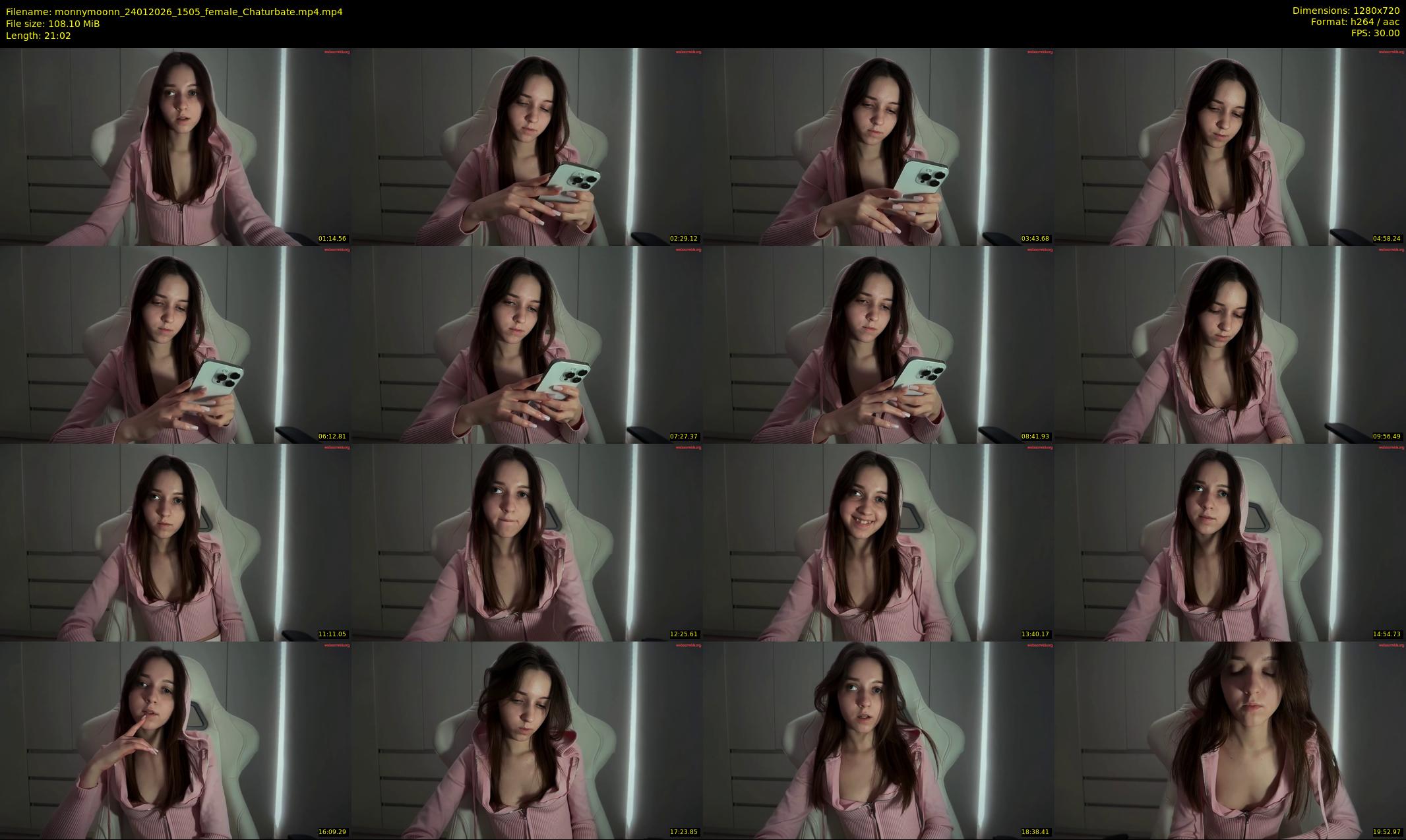 monnymoonn — 22 minute Chaturbate female cam show recording, 720p, Jan 24, 2026
