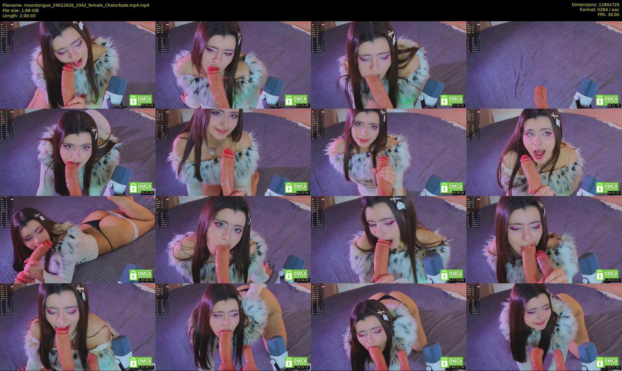 moontongue — 121 minute Chaturbate female cam show recording, 720p, Jan 24, 2026