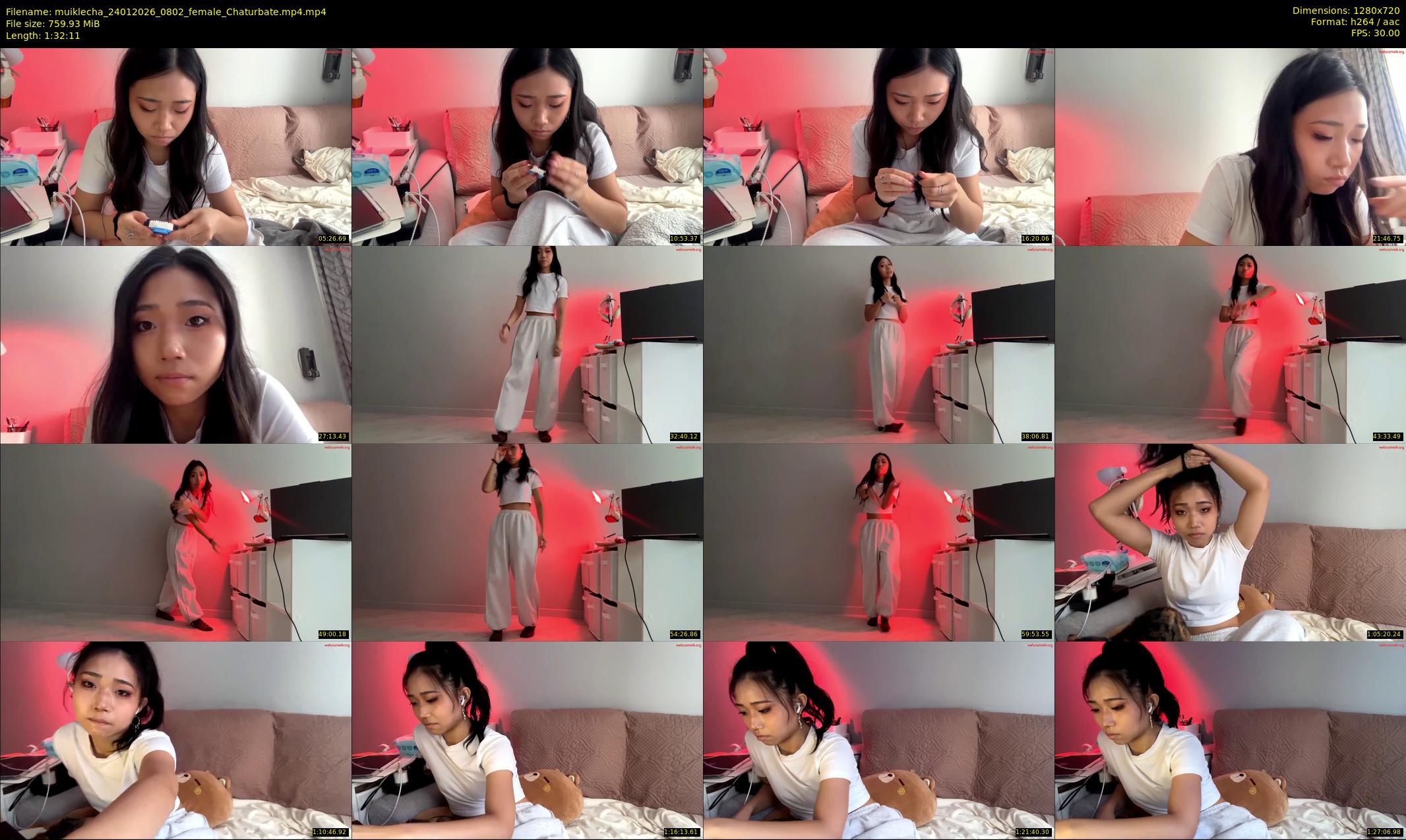 muiklecha — 93 minute Chaturbate female cam show recording, 720p, Jan 24, 2026