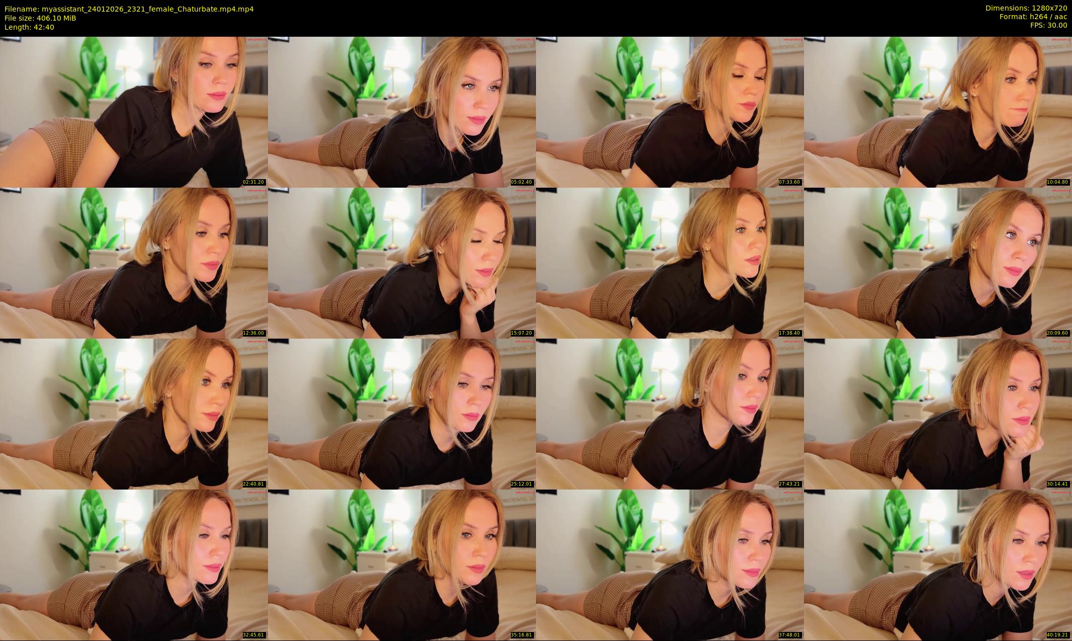 myassistant — 43 minute Chaturbate female cam show recording, 720p, Jan 24, 2026