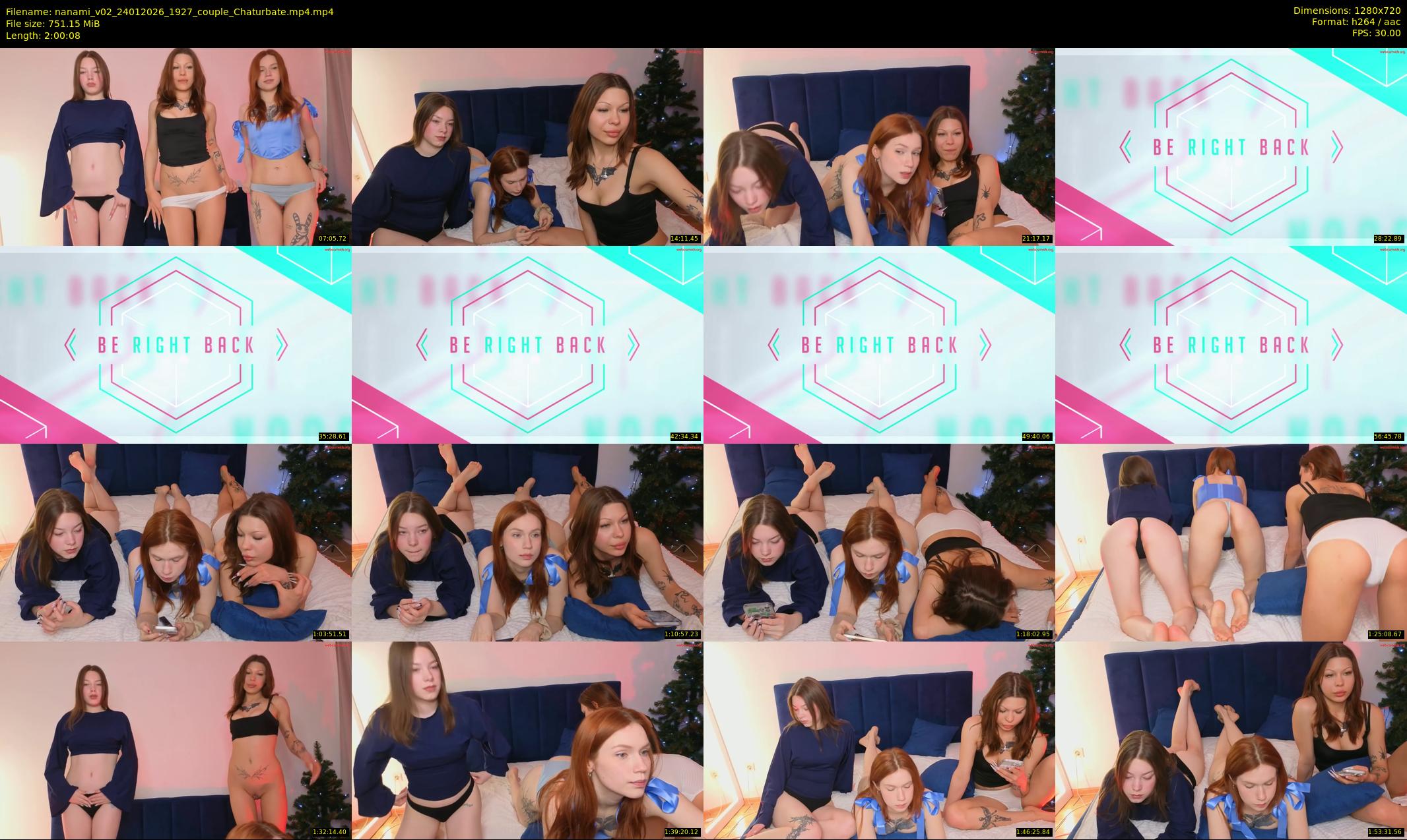 nanami_v02 — 121 minute Chaturbate couple cam show recording, 720p, Jan 24, 2026