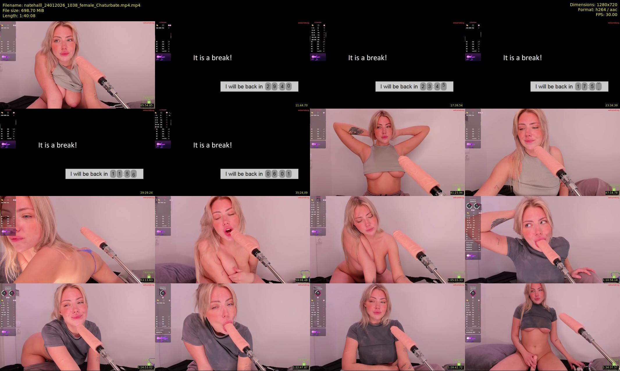 natehalll — 101 minute Chaturbate female cam show recording, 720p, Jan 24, 2026
