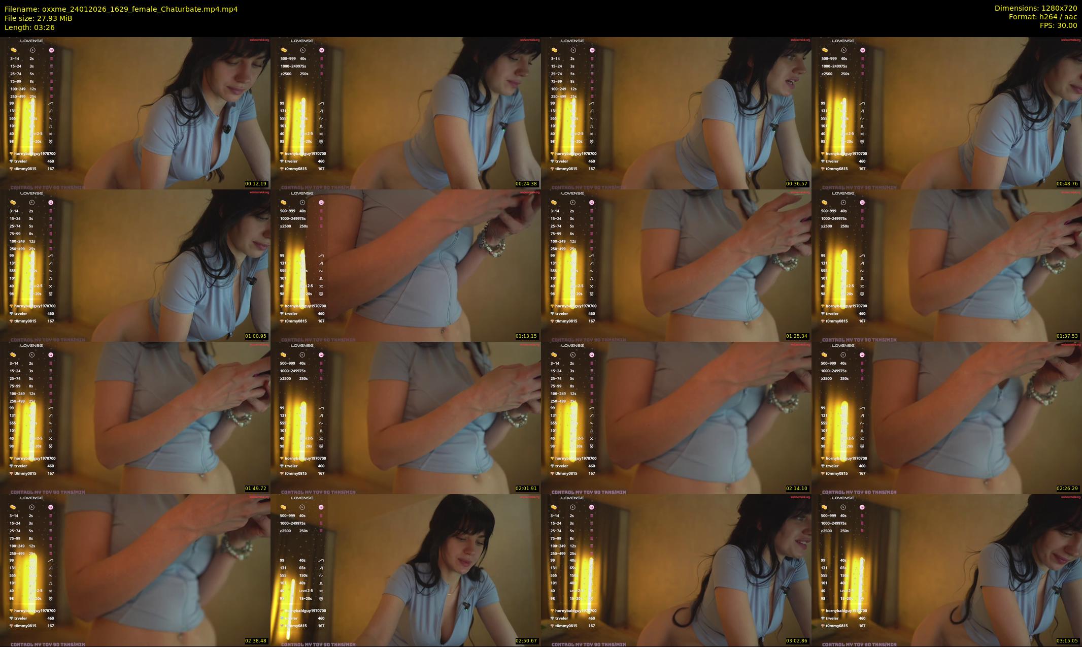 oxxme — 4 minute Chaturbate female cam show recording, 720p, Jan 24, 2026