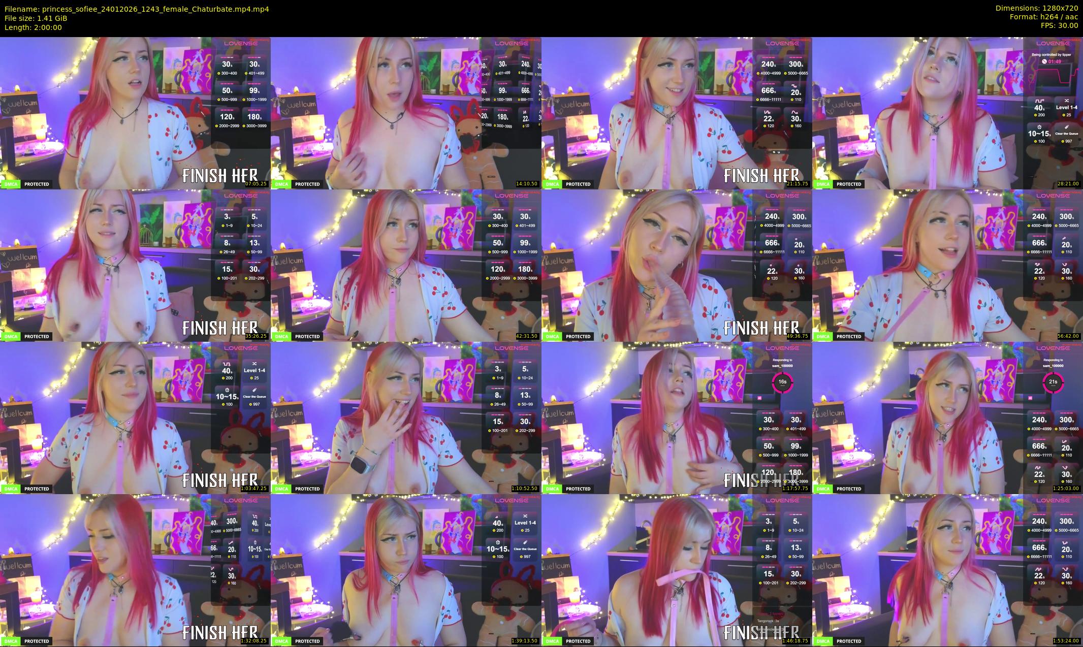 princess_sofiee — 120 minute Chaturbate female cam show recording, 720p, Jan 24, 2026