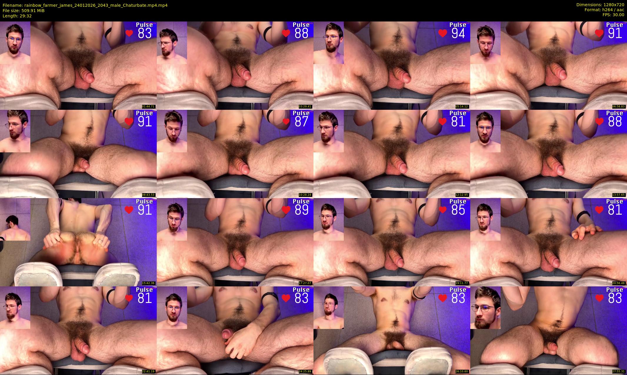 rainbow_farmer_james — 30 minute Chaturbate male cam show recording, 720p, Jan 24, 2026