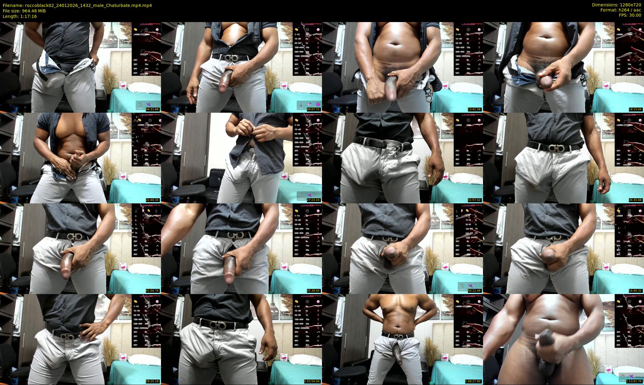roccoblack02 — 78 minute Chaturbate male cam show recording, 720p, Jan 24, 2026