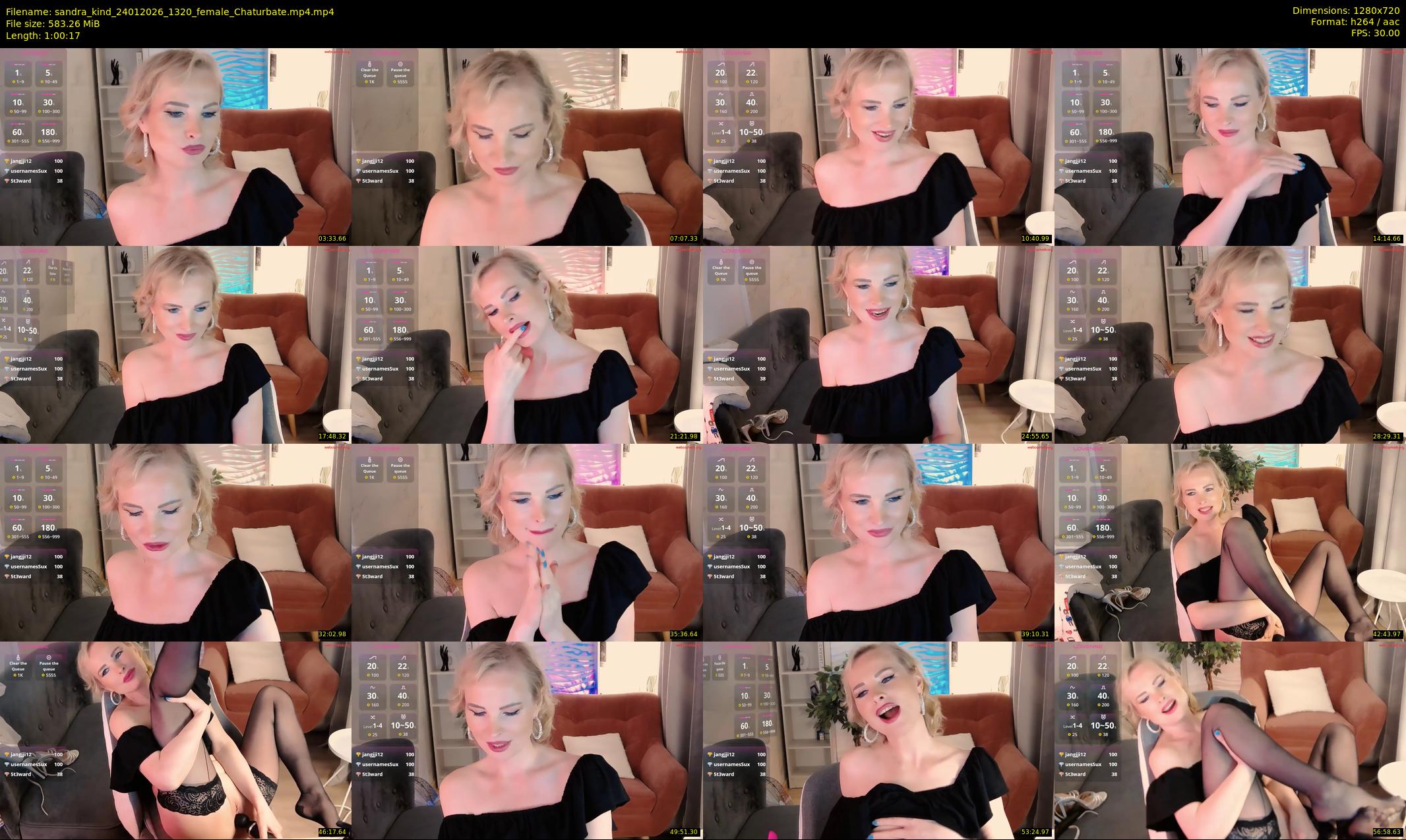 sandra_kind — 61 minute Chaturbate female cam show recording, 720p, Jan 24, 2026