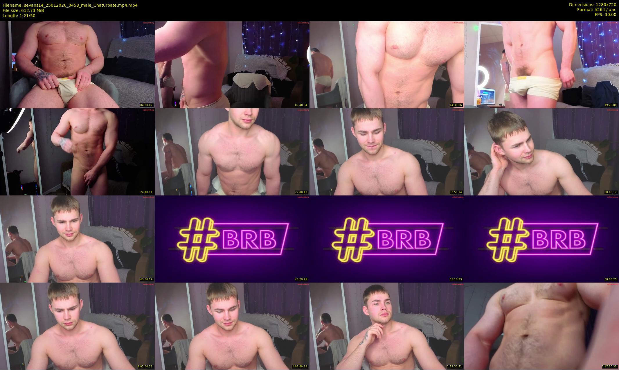 sevans14 — 82 minute Chaturbate male cam show recording, 720p, Jan 25, 2026