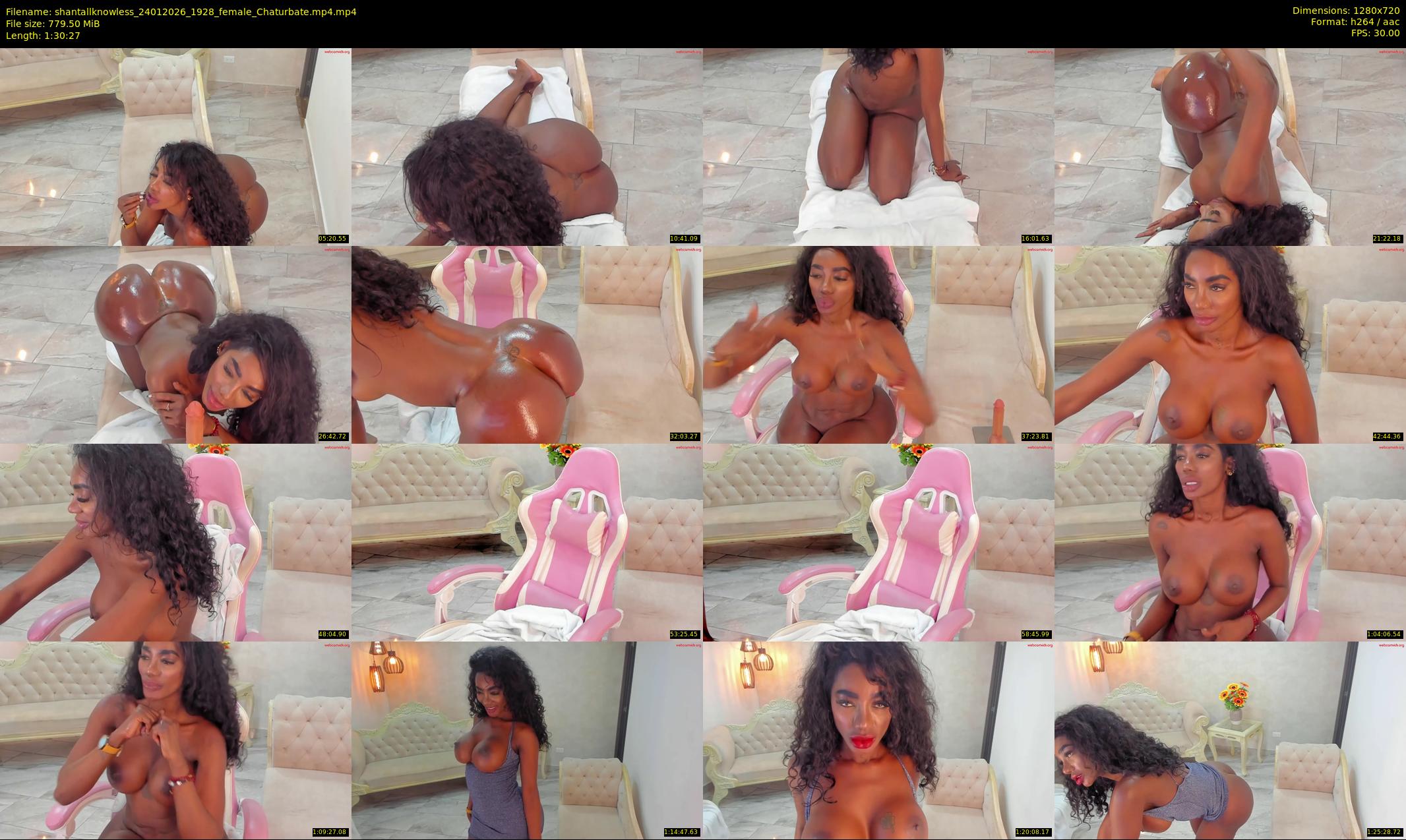 shantallknowless — 91 minute Chaturbate female cam show recording, 720p, Jan 24, 2026