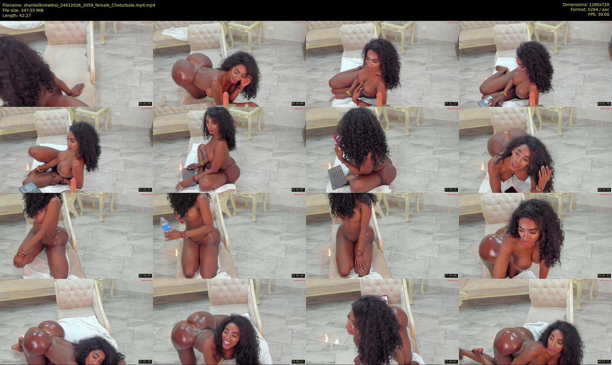 shantallknowless — 43 minute Chaturbate female cam show recording, 720p, Jan 24, 2026