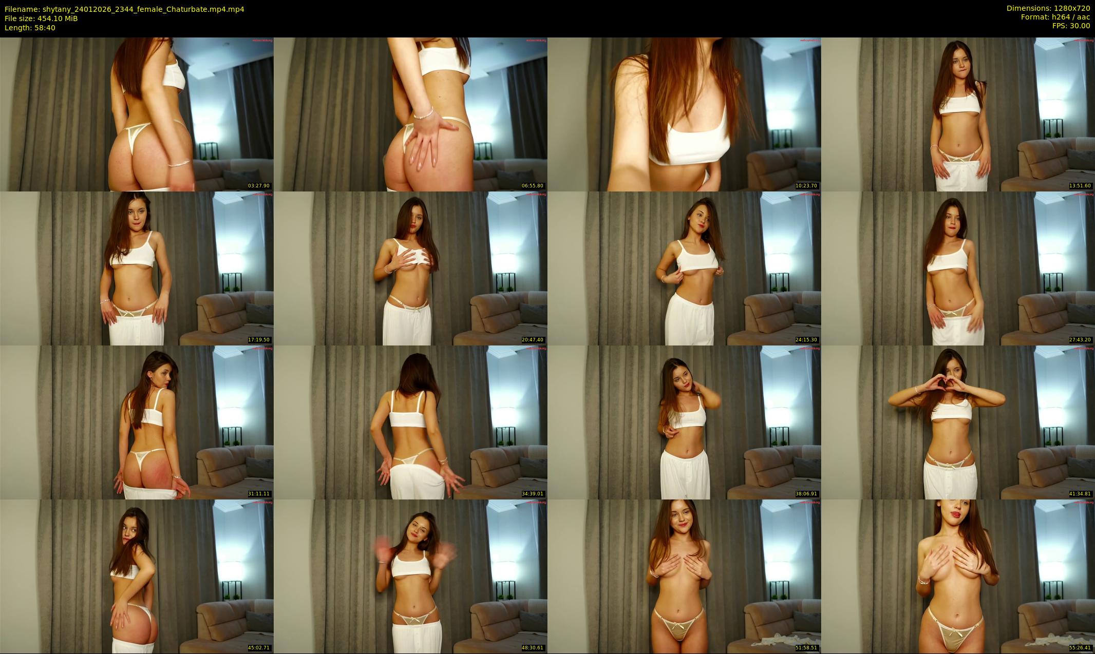 shytany — 59 minute Chaturbate female cam show recording, 720p, Jan 24, 2026