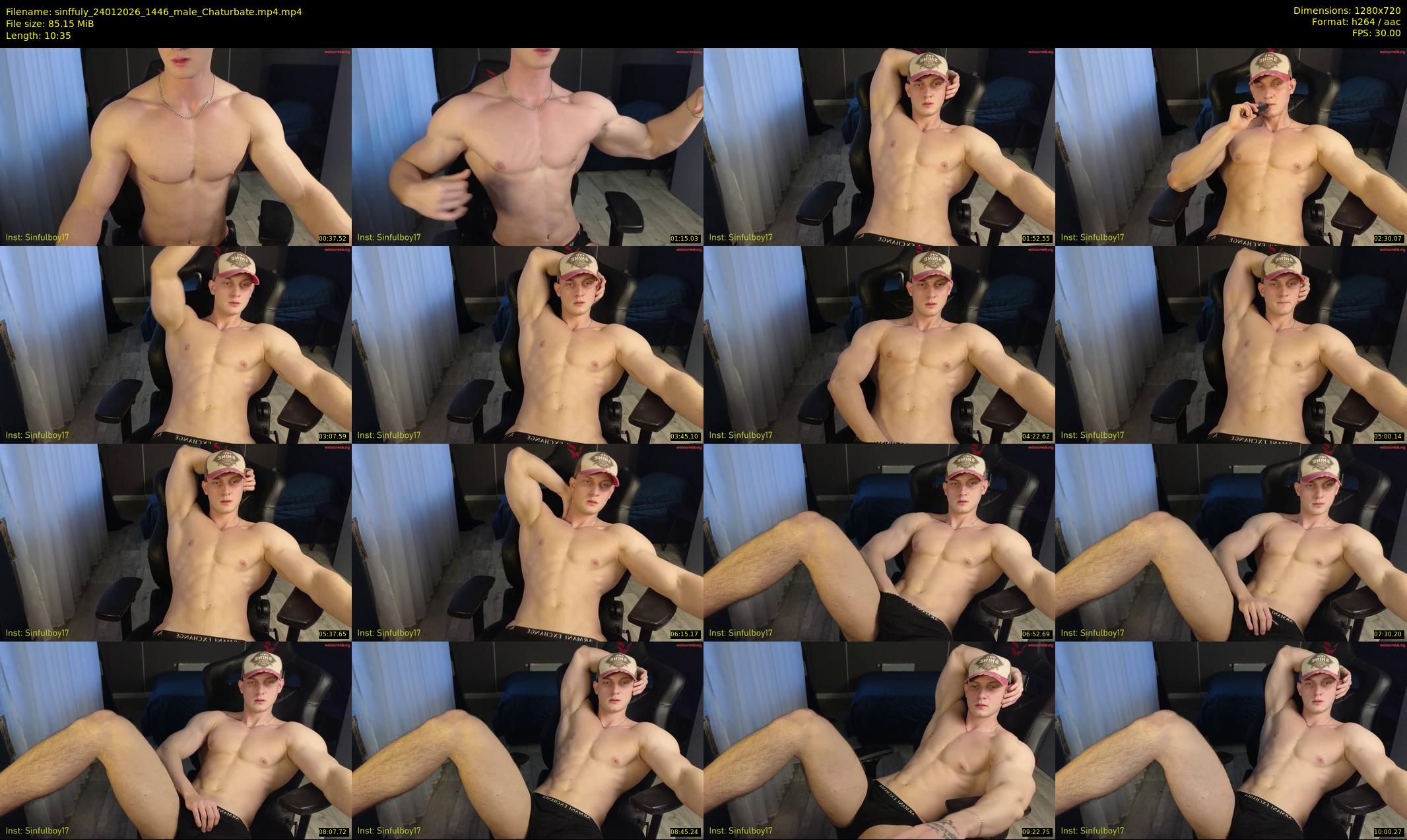 sinffuly — 11 minute Chaturbate male cam show recording, 720p, Jan 24, 2026