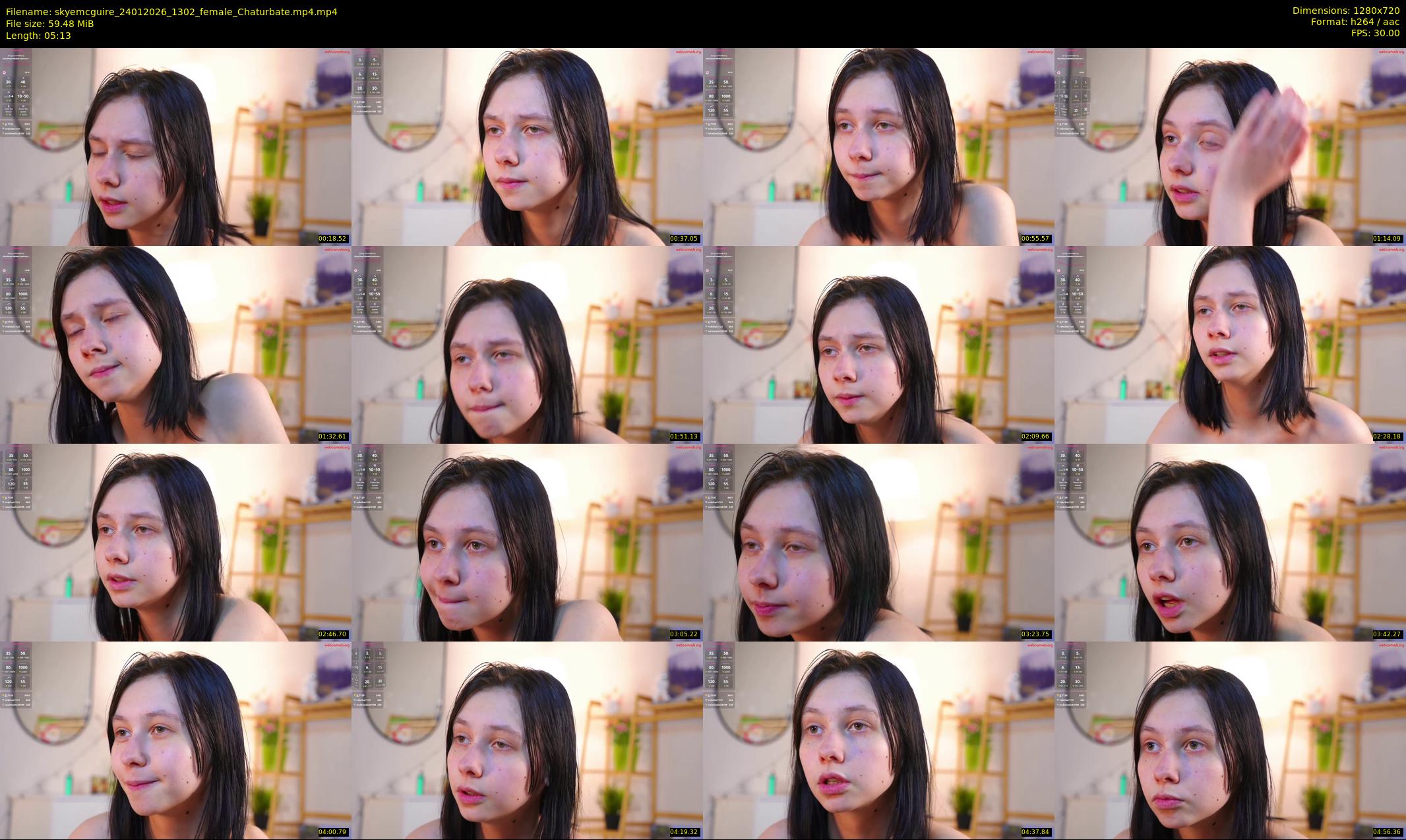 skyemcguire — 6 minute Chaturbate female cam show recording, 720p, Jan 24, 2026
